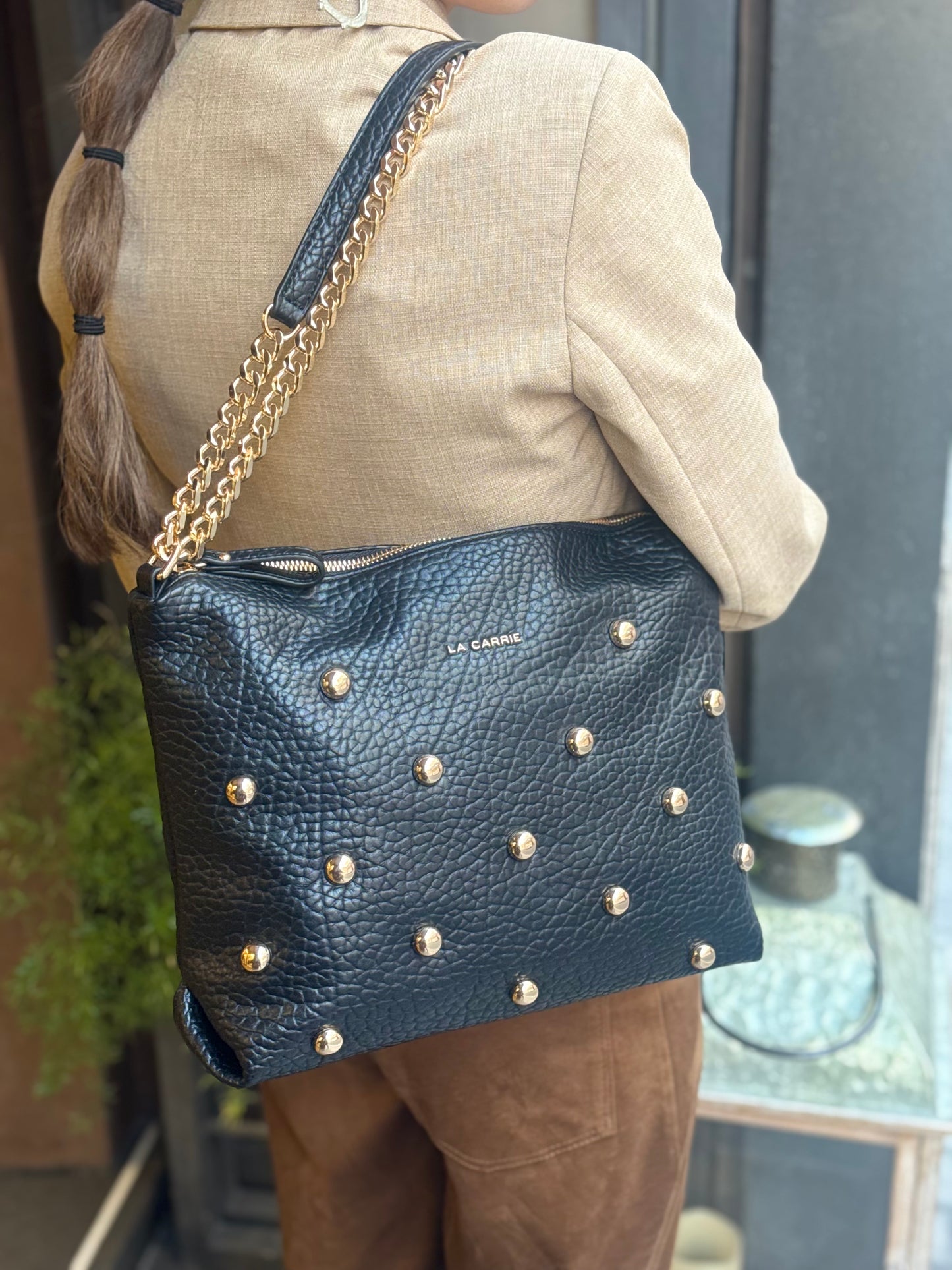 La Carrie Borsa NAVAJO ZIP SHOPPER NERA