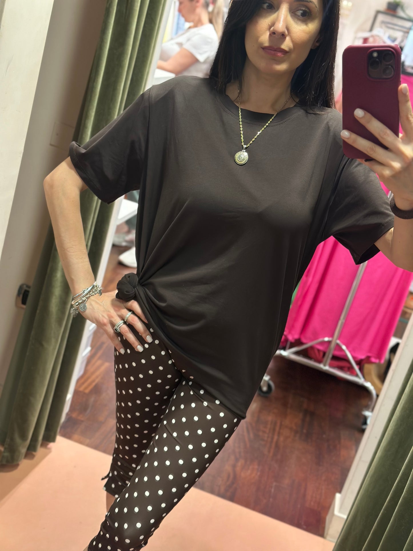T-Shirt con spalle imbottite