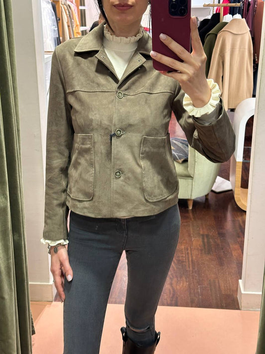 Giacca in Camoscio TAUPE