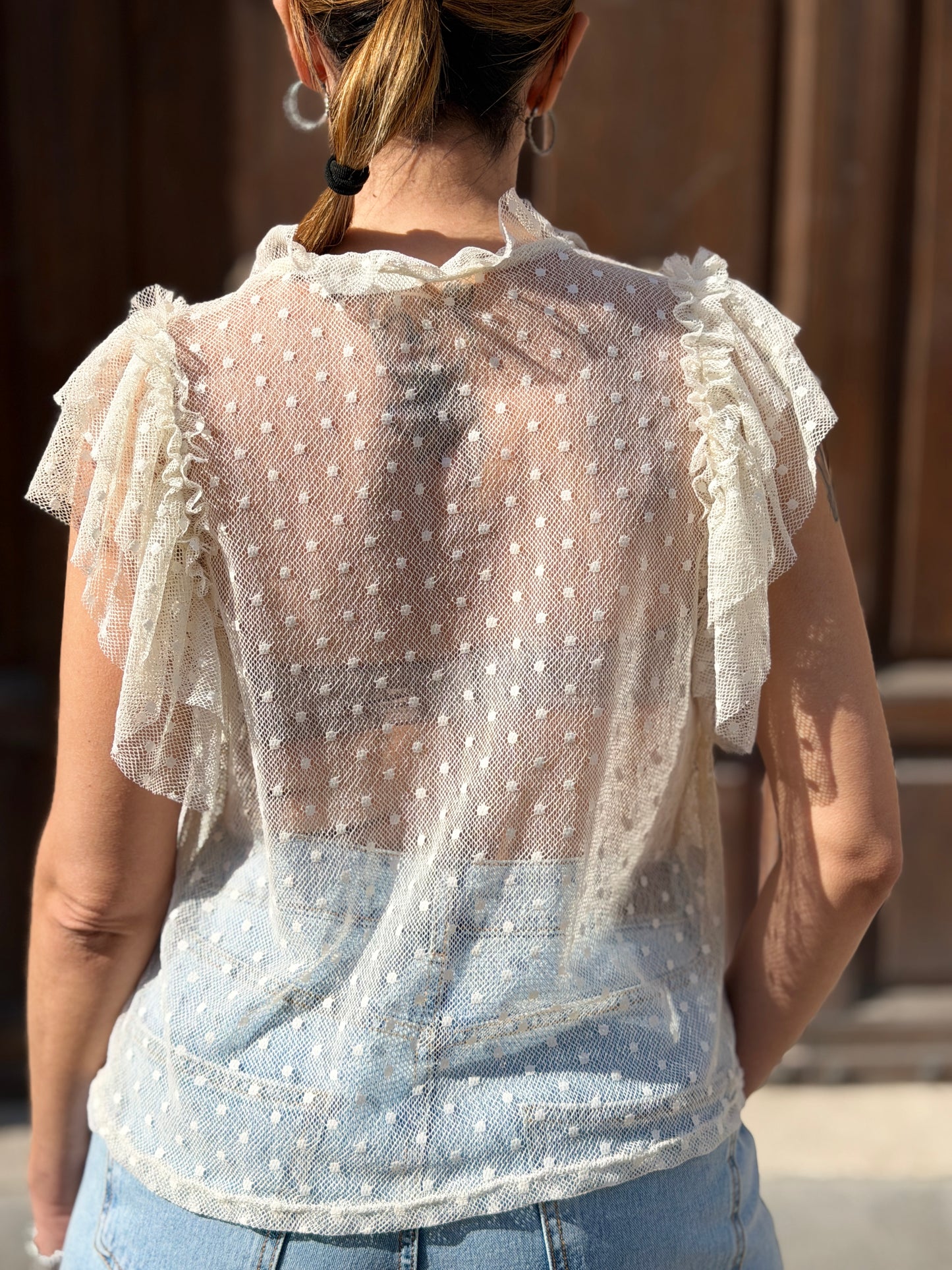 Tensione in Blusa Rouches BURRO