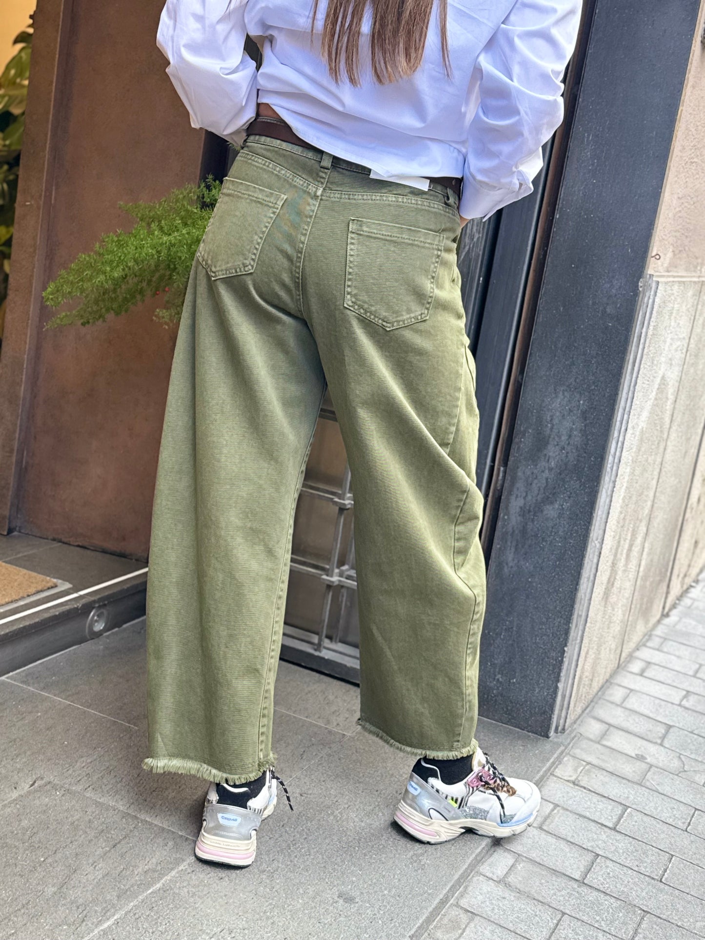 Tensione in Pantalone Barrel MILITARE