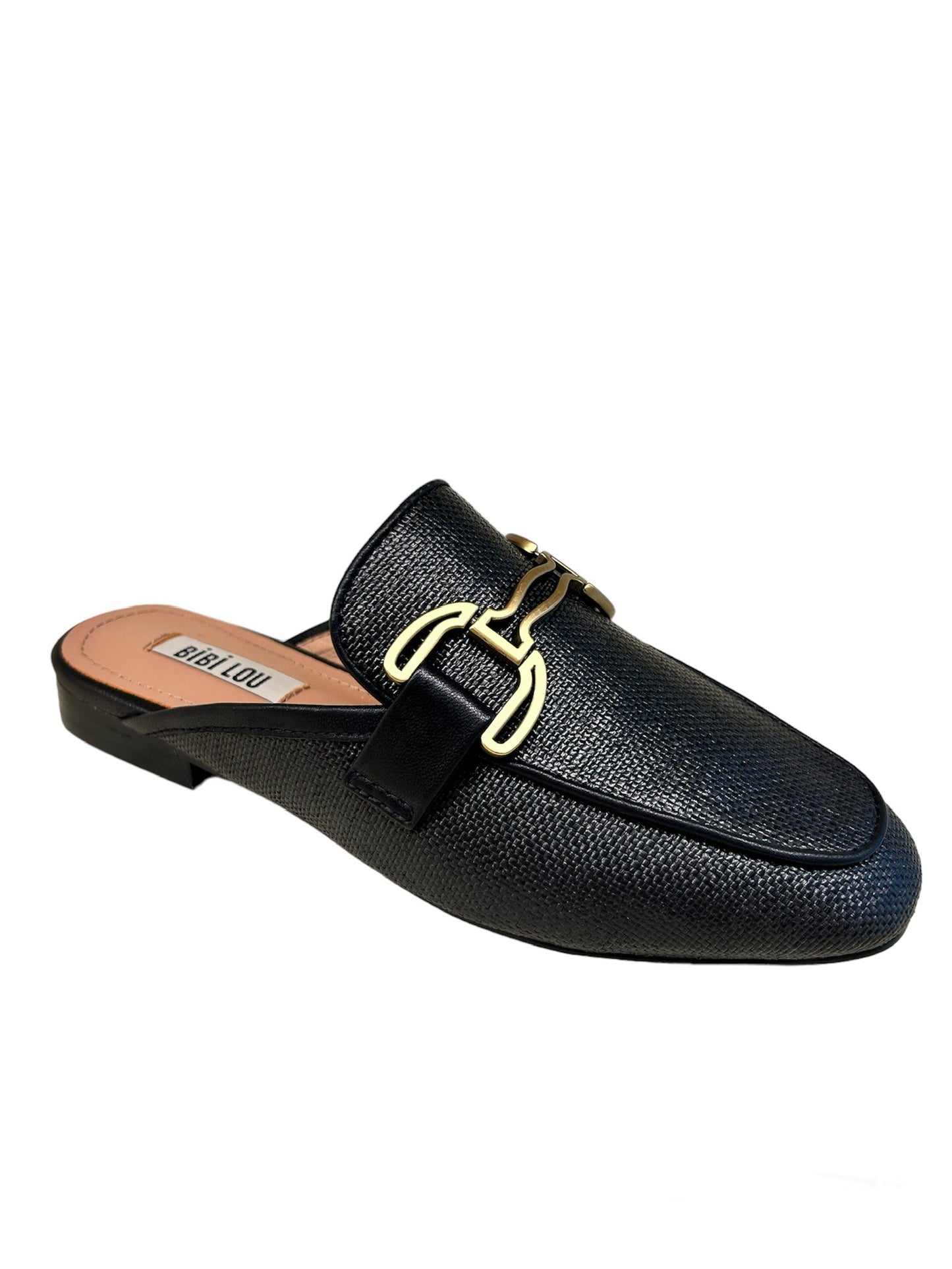 Bibi Lou- Loafers in rafia negro