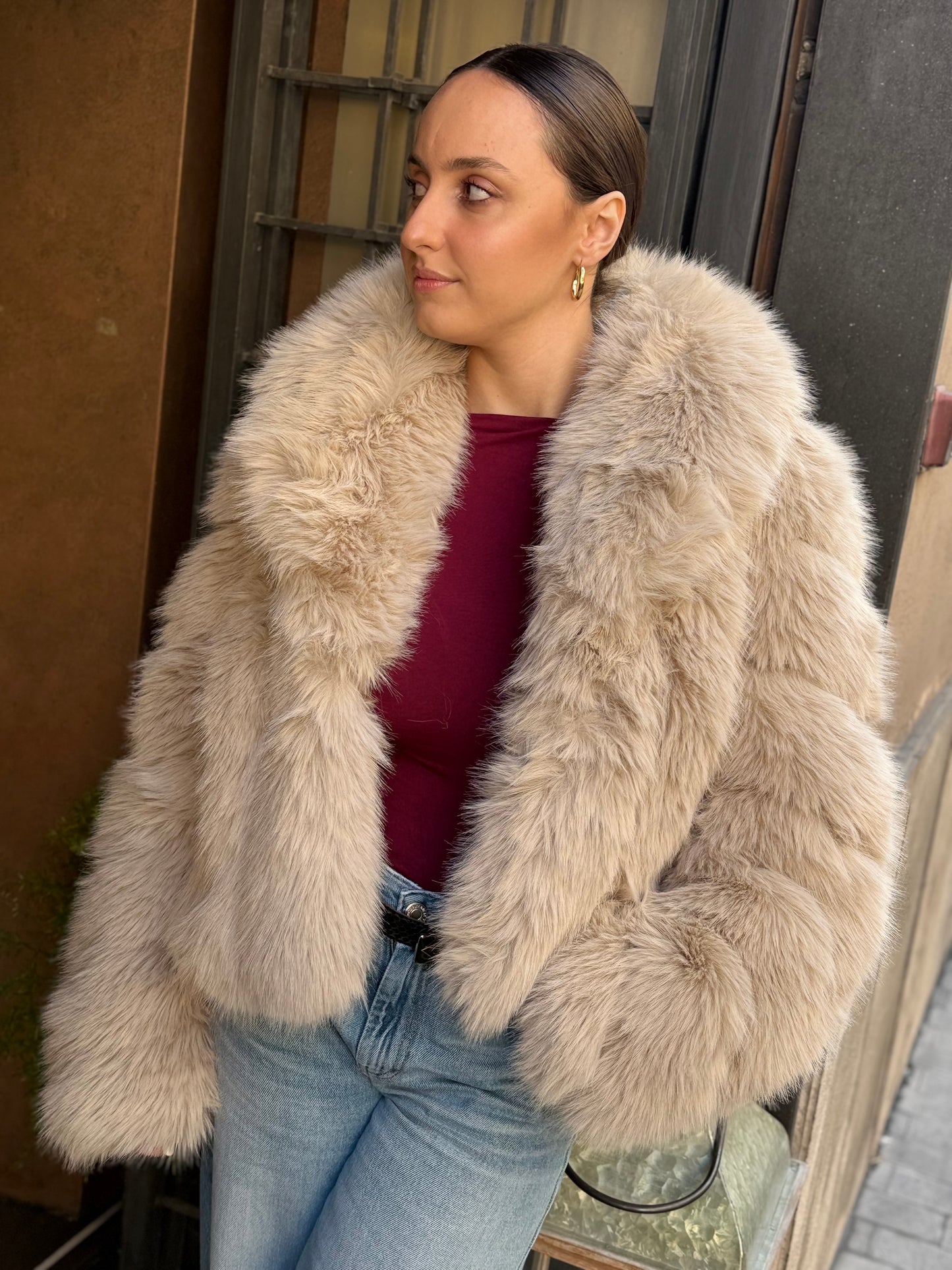 Ecopelliccia OLIMPIA Beige