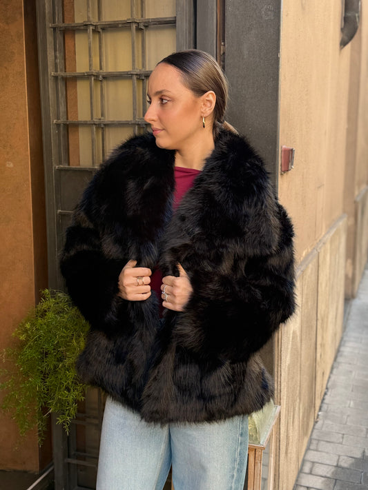 Ecopelliccia VERONICA Nero