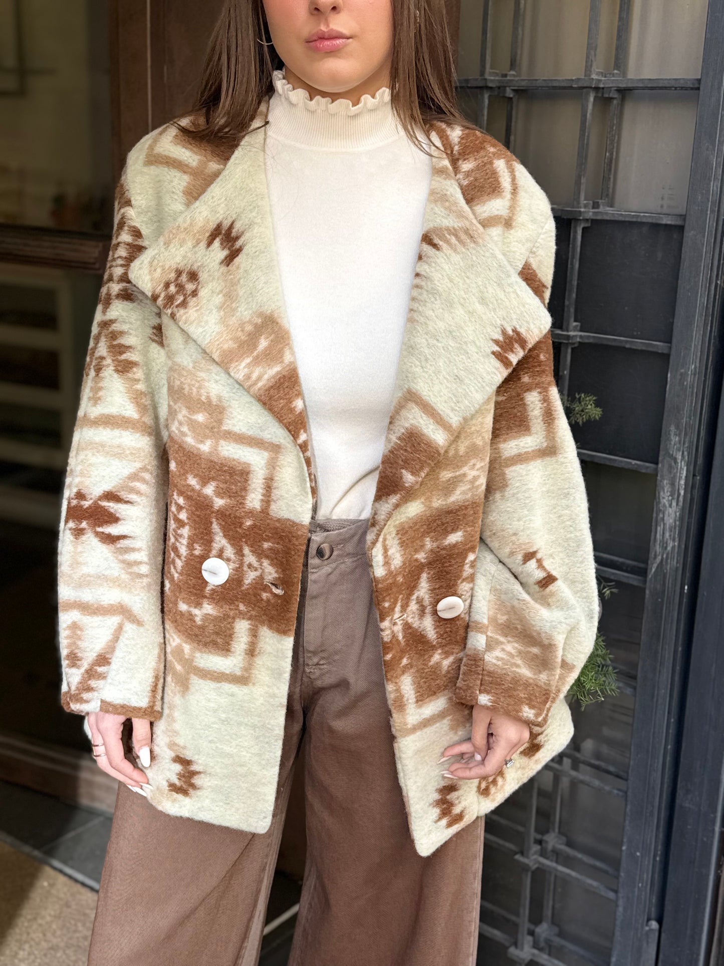 BohemianVì BOWOOL COAT/MILK