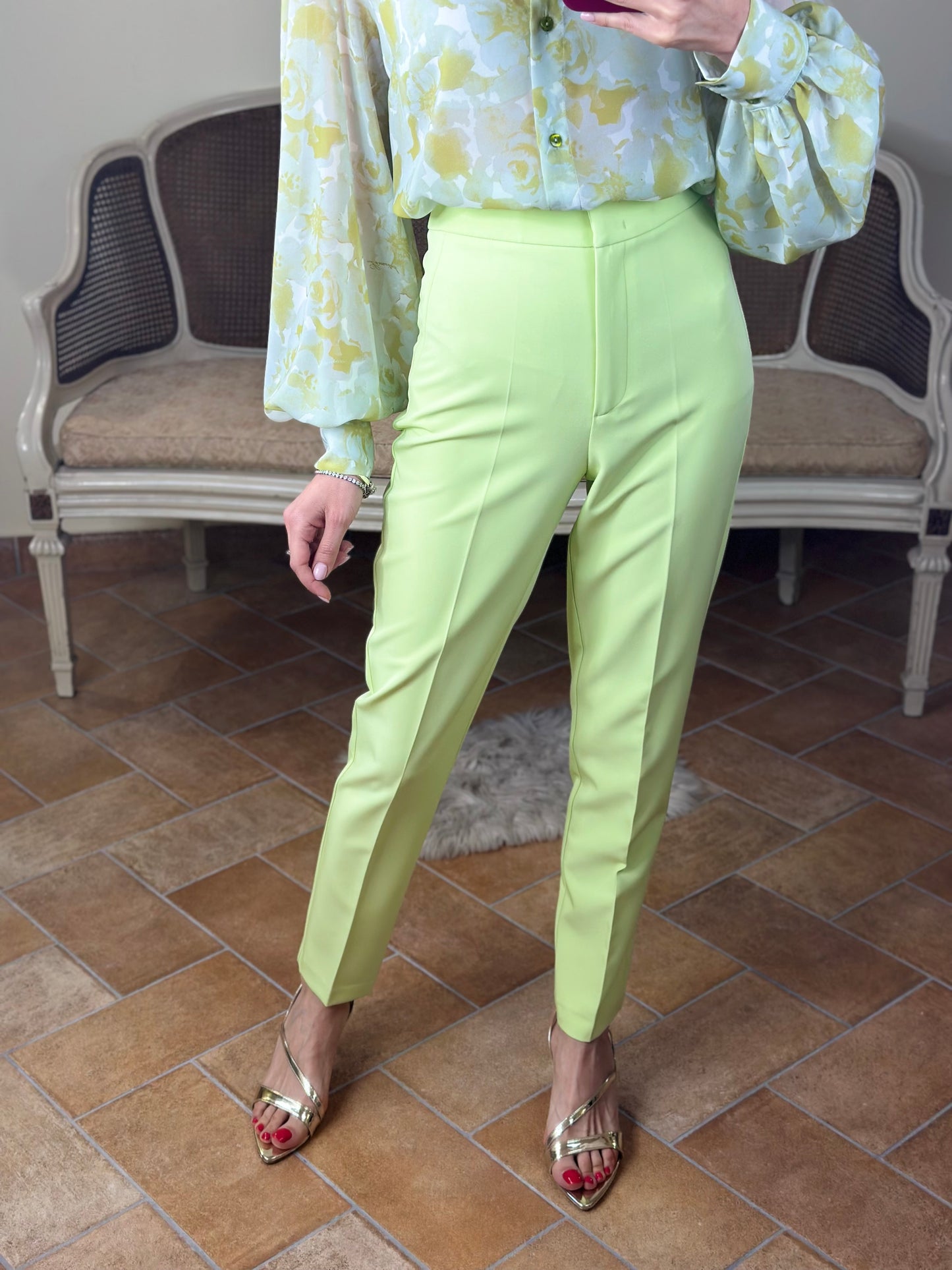 Silence Limited SHAWL PANTS light green