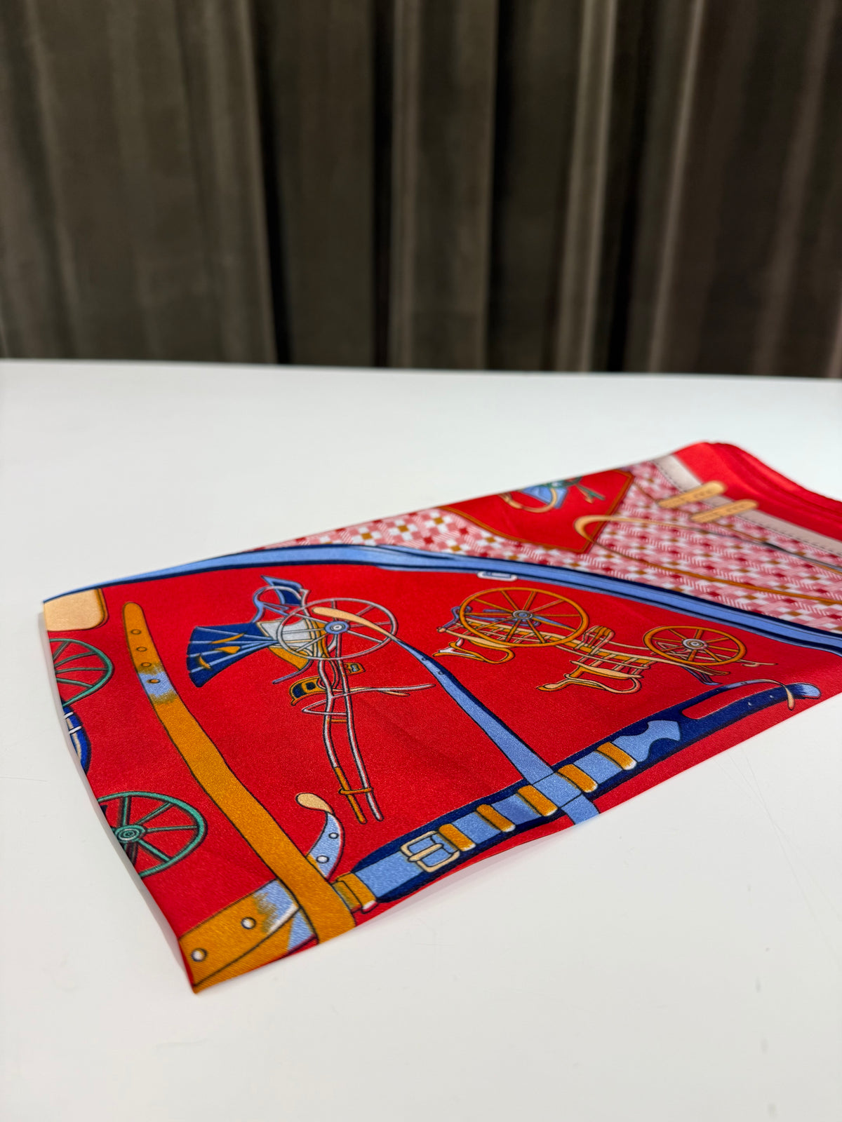 Foulard stampa carrozza misto seta (disponibili in più varianti colore)