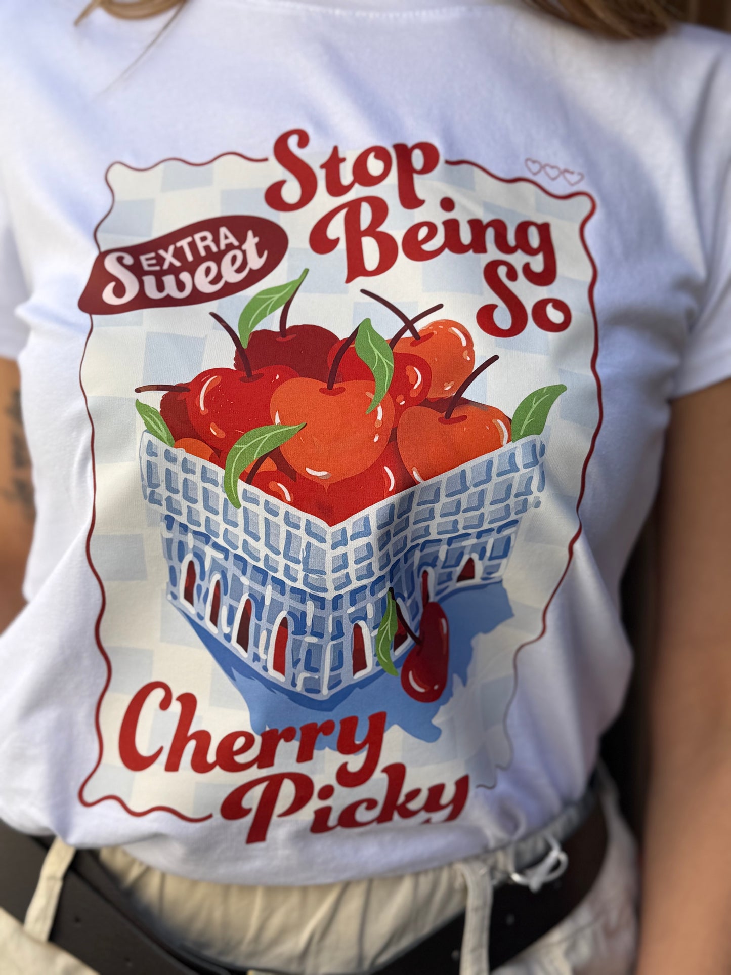 T-shirt stampa "Cherry Picky"