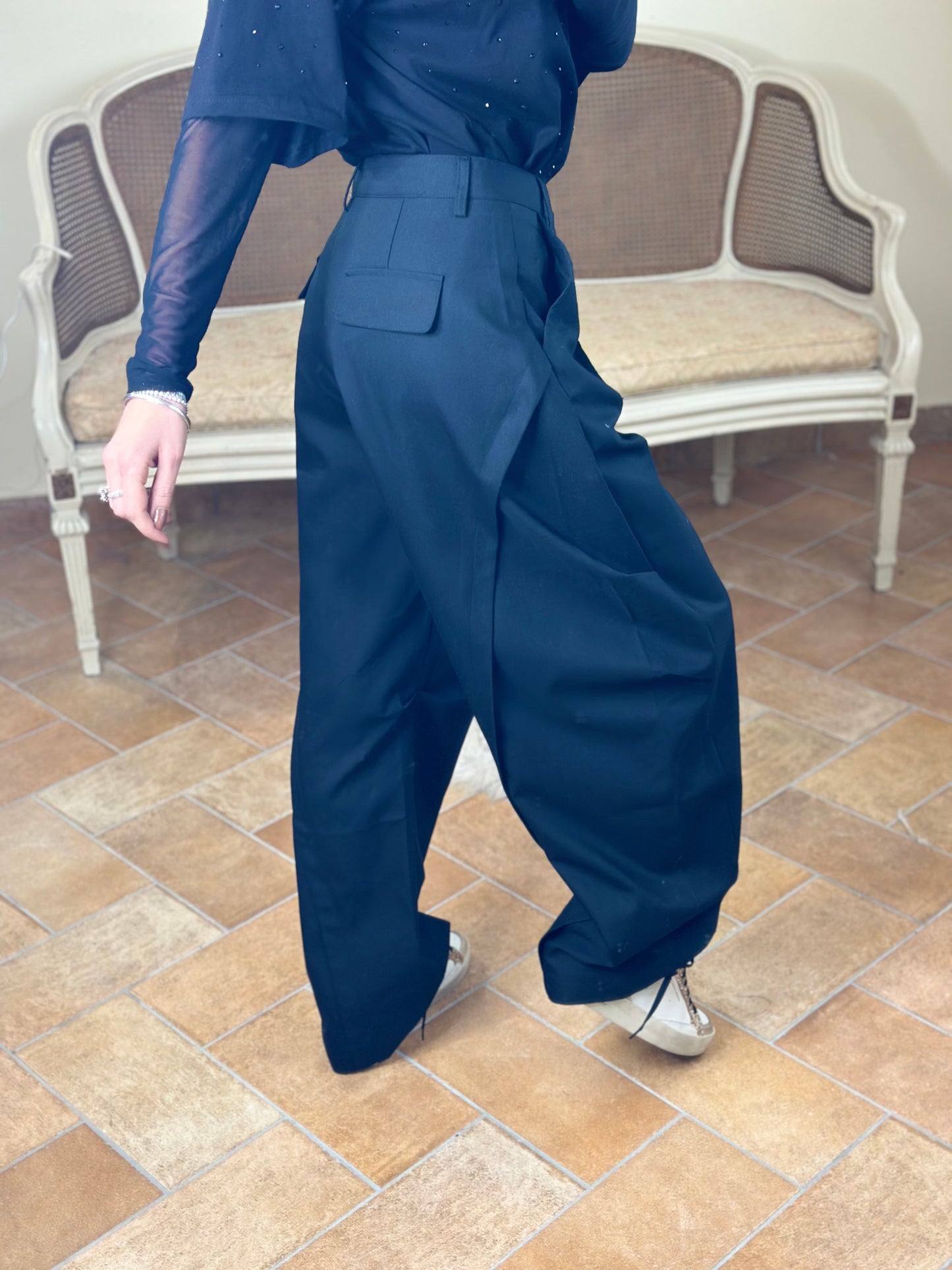 Pantalone Baloon NERO “Francesca”