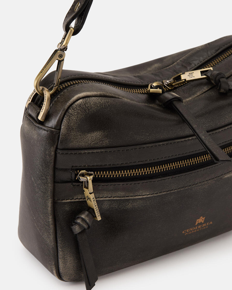 Cuoieria Fiorentina CAMERON CAMERA BAG NERO