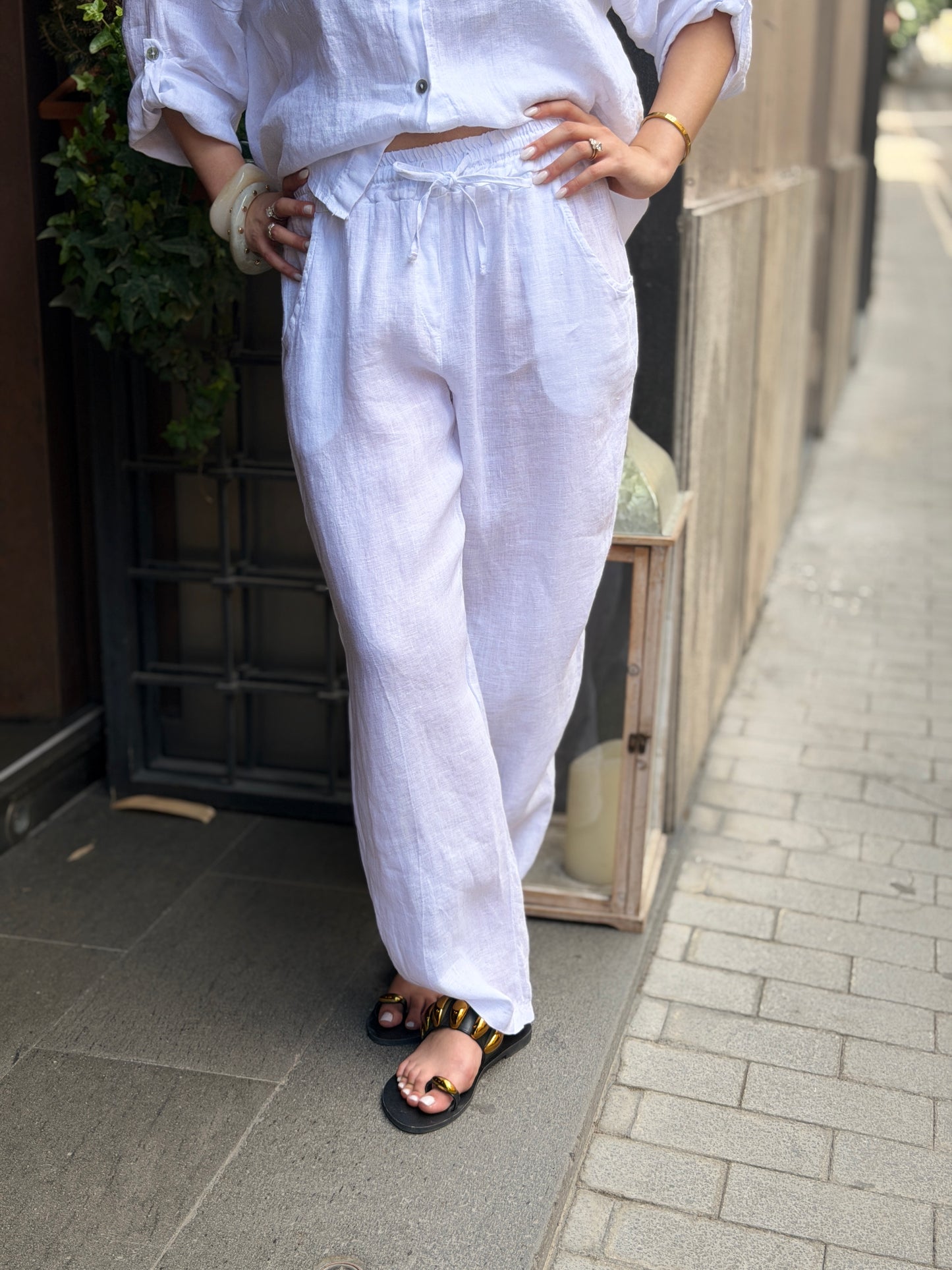 Pantalone EDITH in Lino gamba dritta (disp in altre varianti colori)