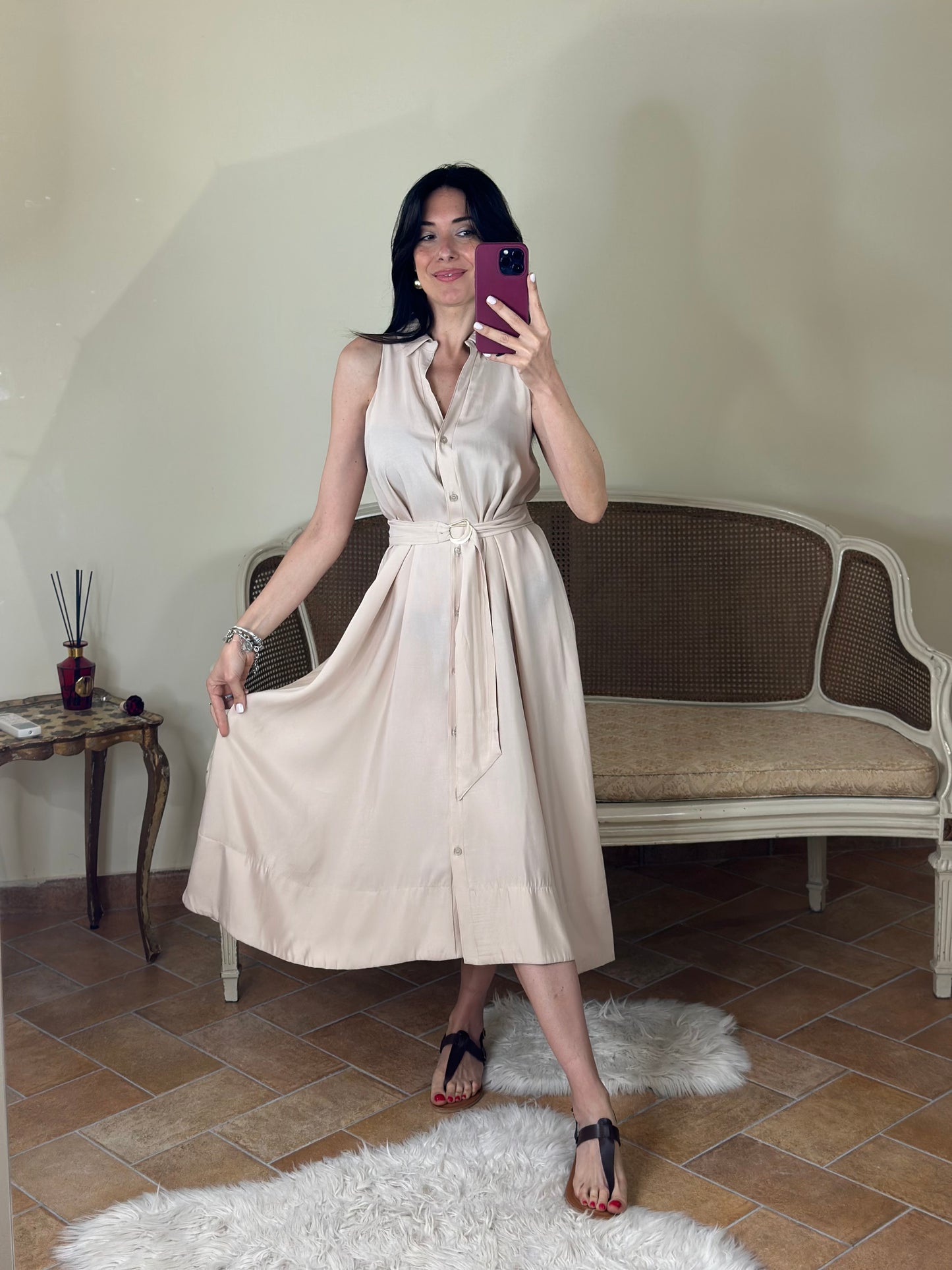 Abito Chemisier Beige