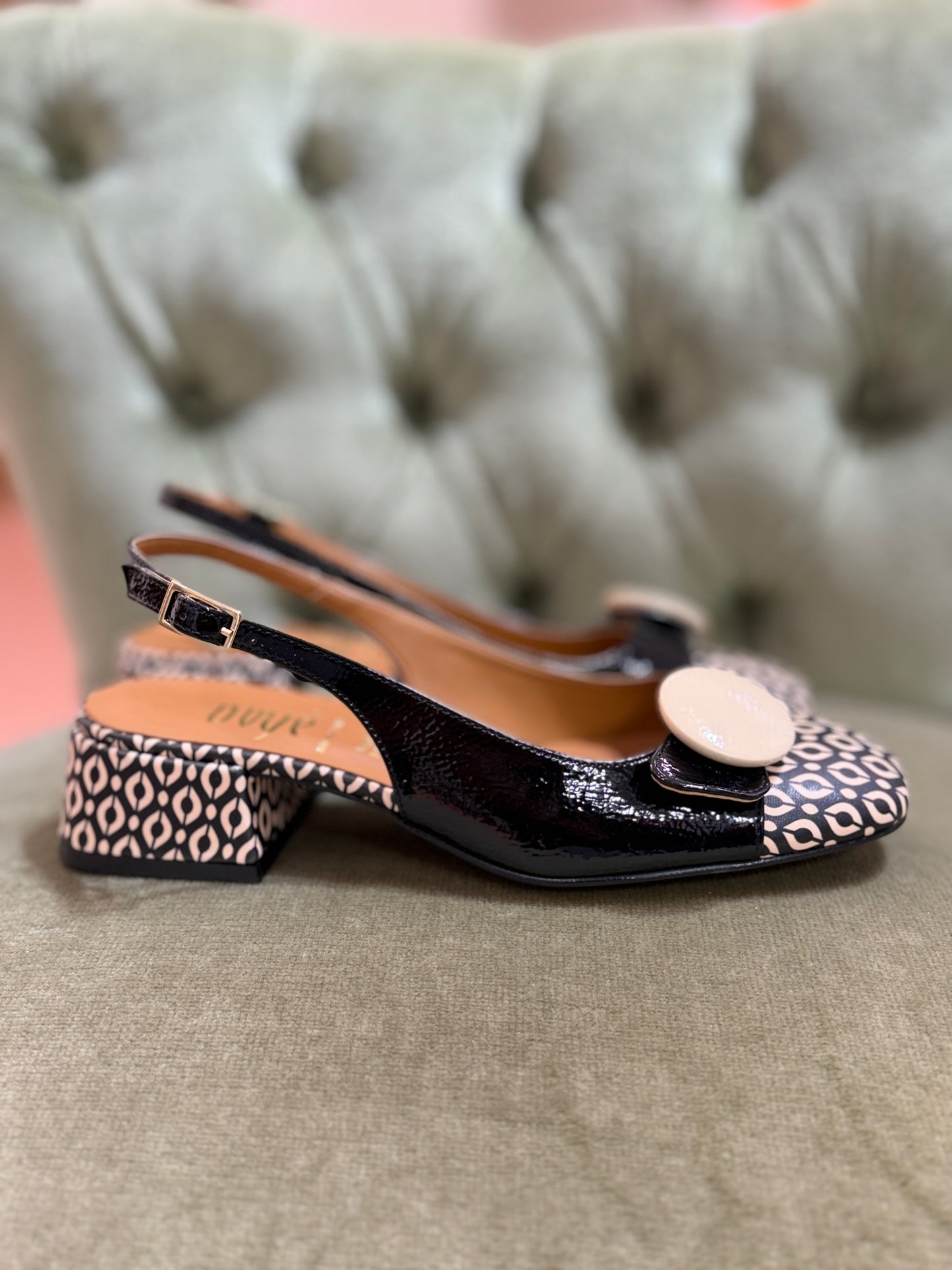 Ovyè Slingback Multicolor  BURRO/LIQUIRIZIA