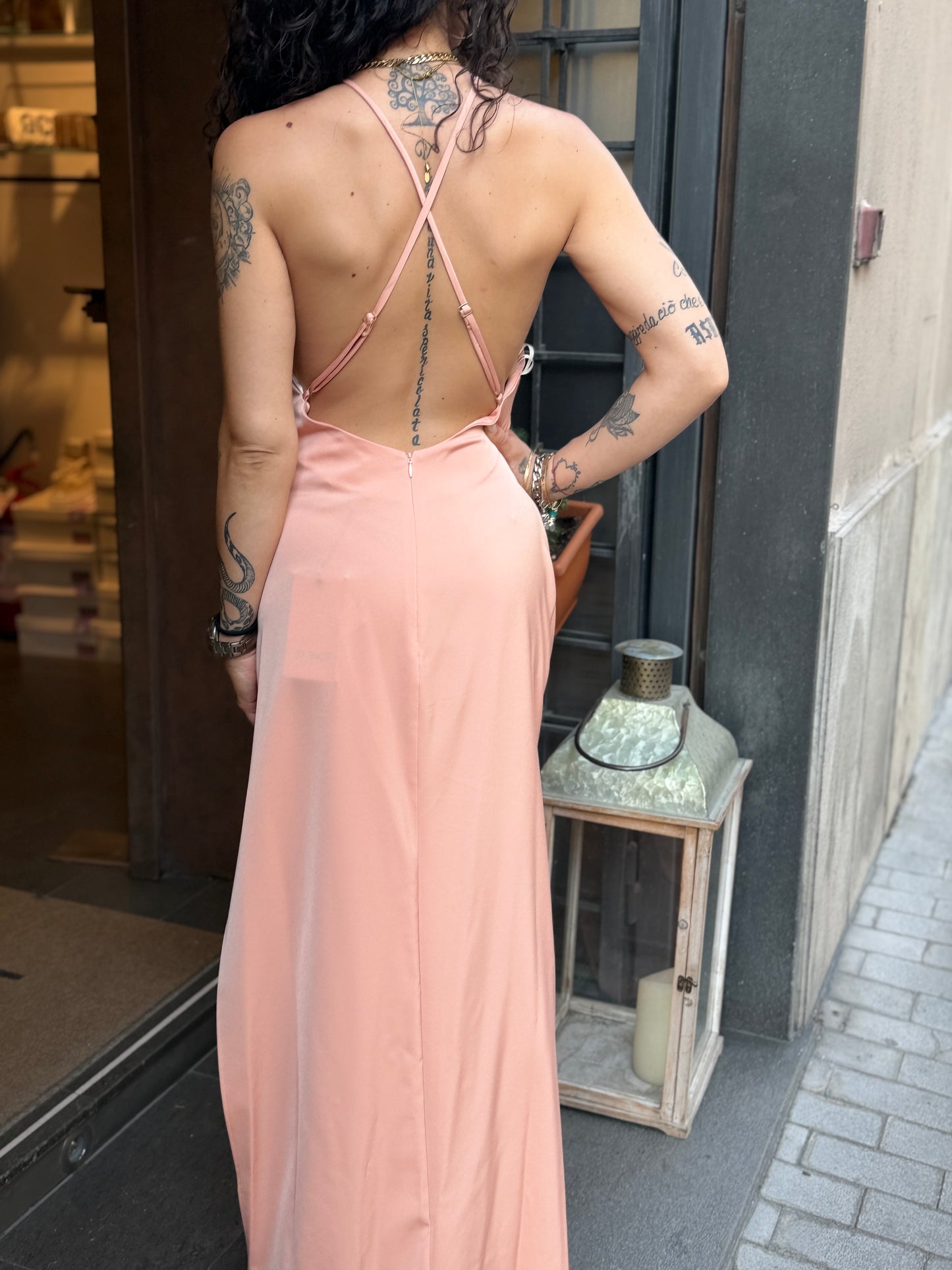 Silence Limited Sensual dress Peach