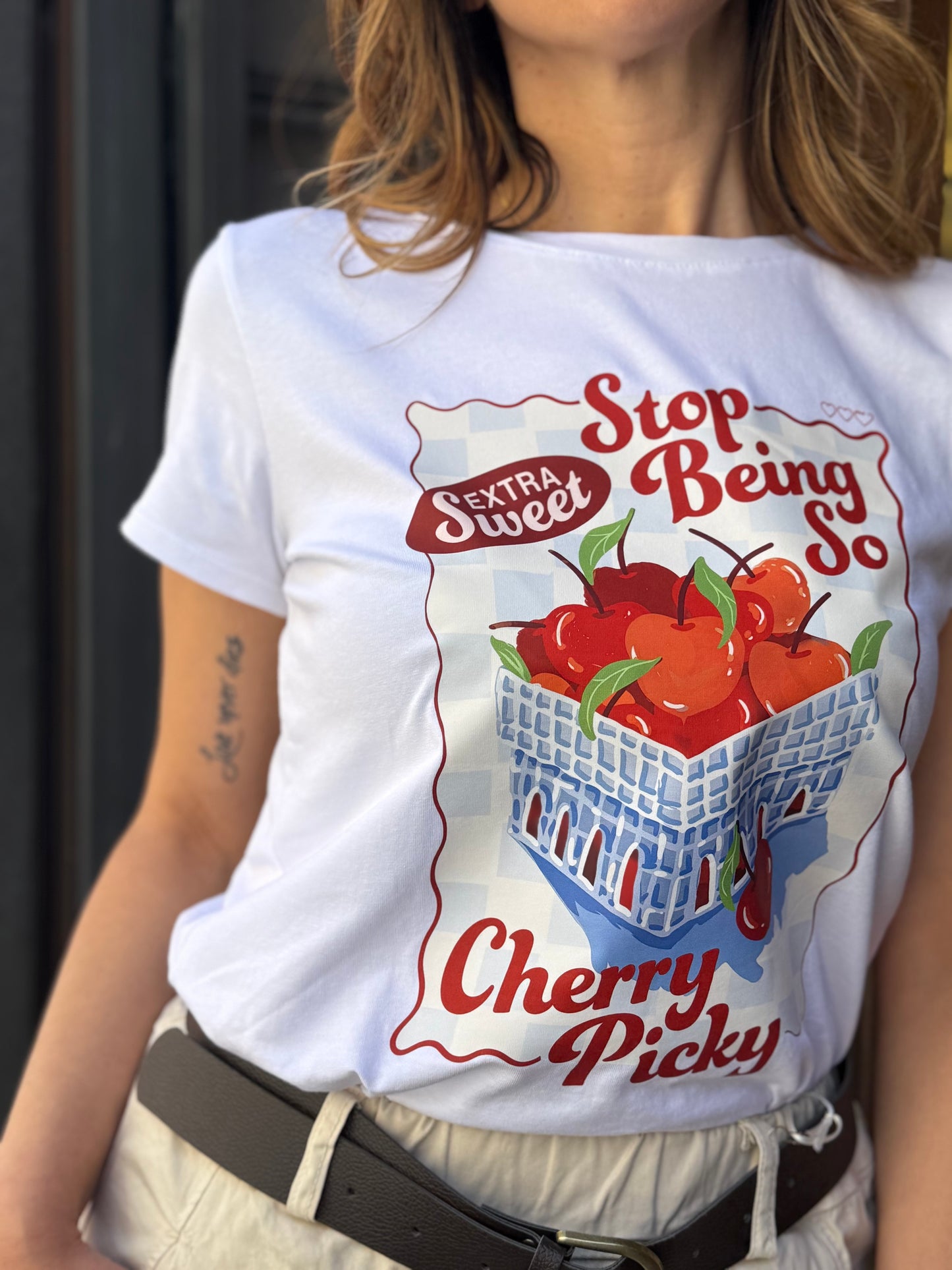 T-shirt stampa "Cherry Picky"