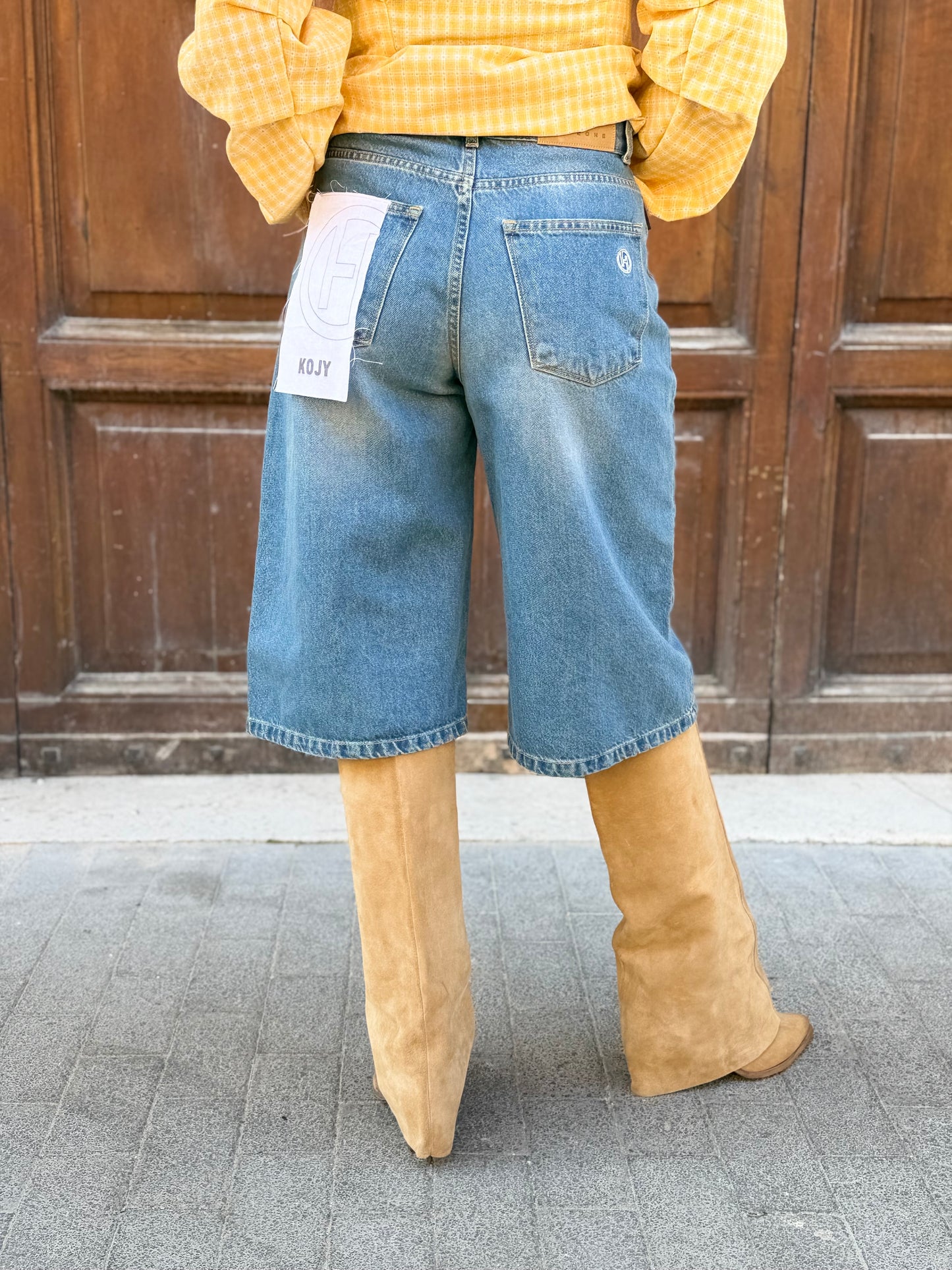 Haveone Bermuda KOJI in denim blu