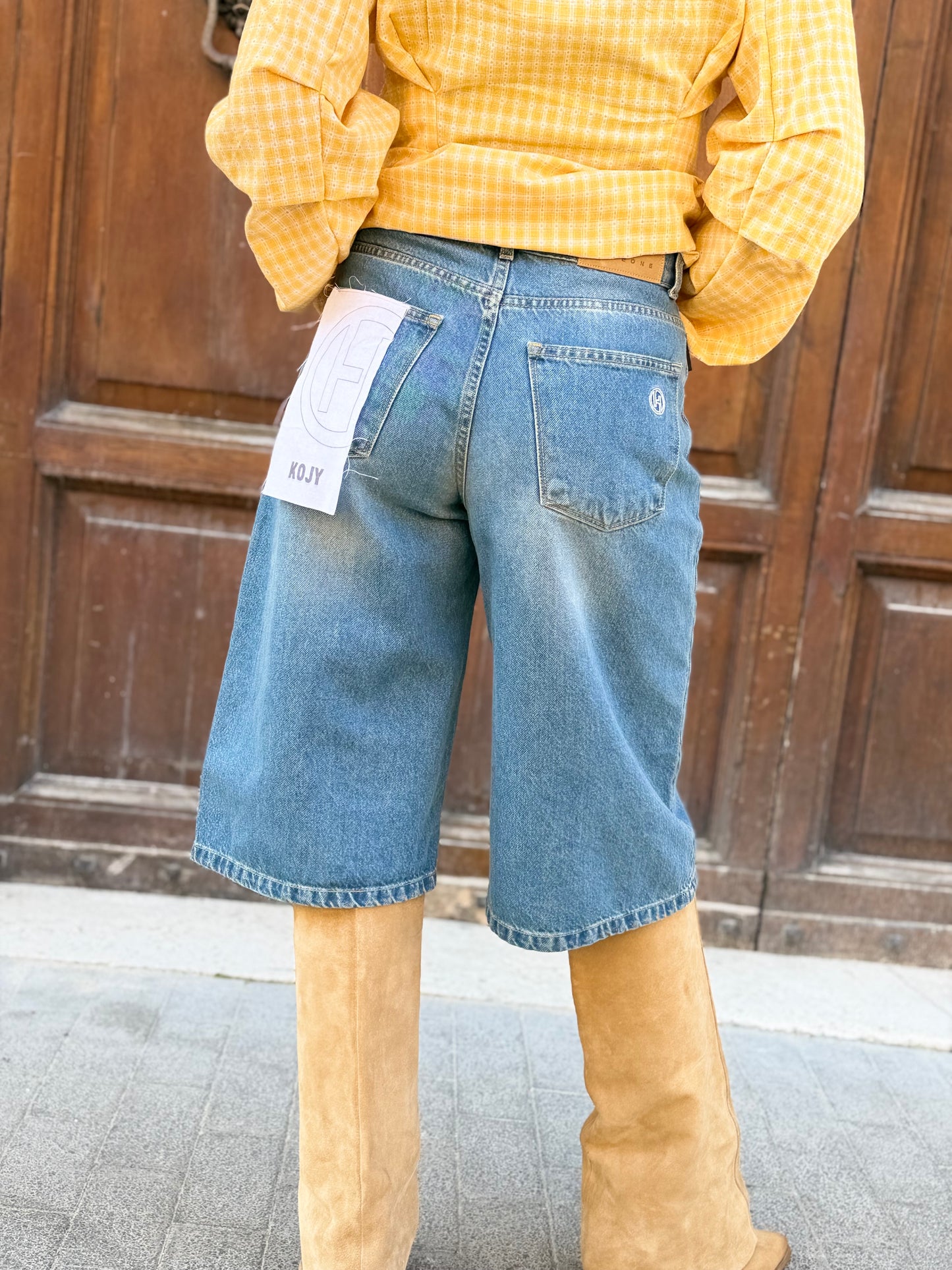 Haveone Bermuda KOJI in denim blu