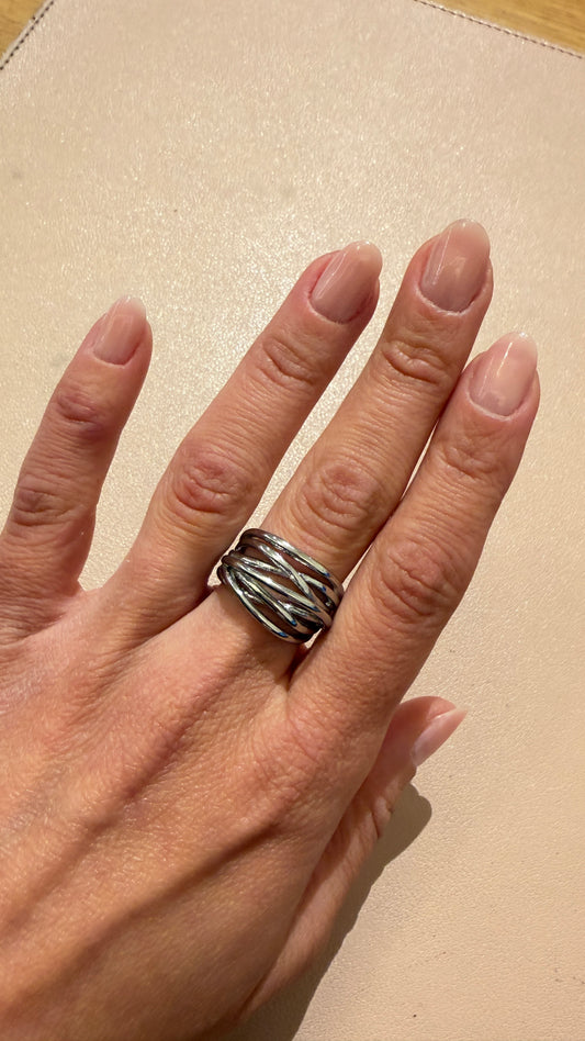 Anello multi fasce Argento