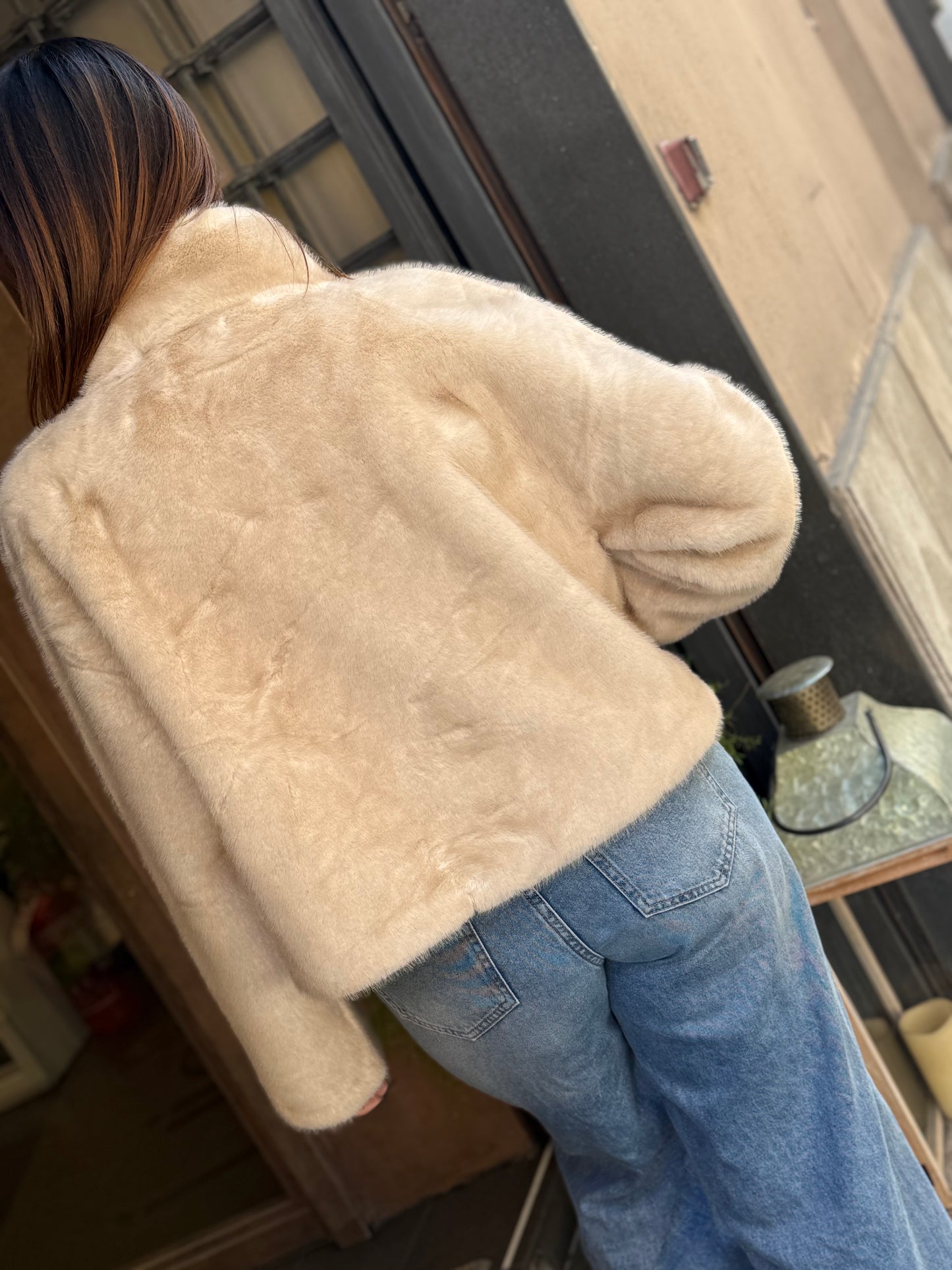 Ecopelliccia ANASTASIA Burro