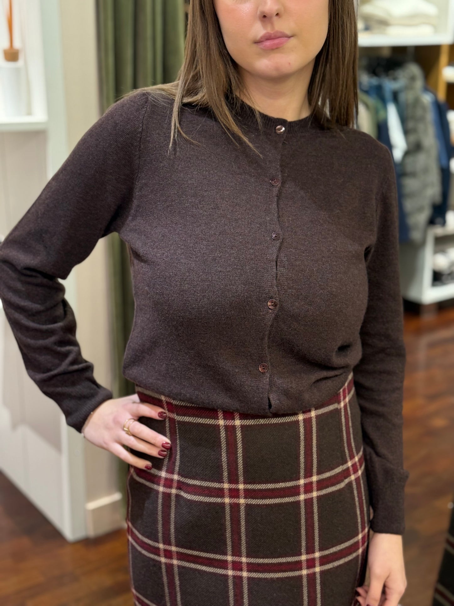 Tensione In Cardigan misto cashmere MORO