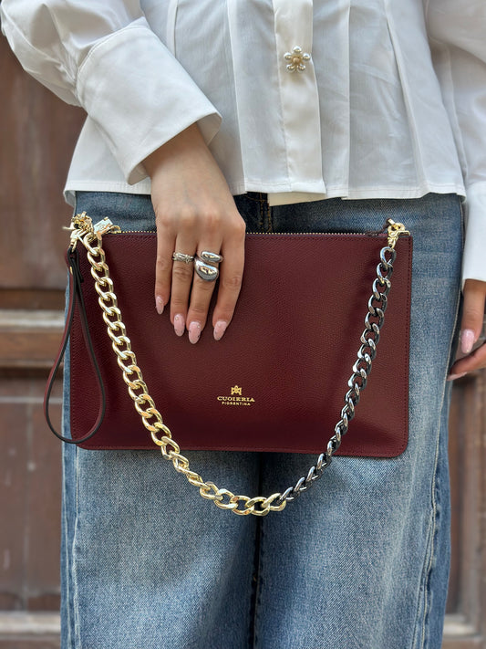 Cuoieria Fiorentina ALICE BELLA POCHETTE BORDEAUX