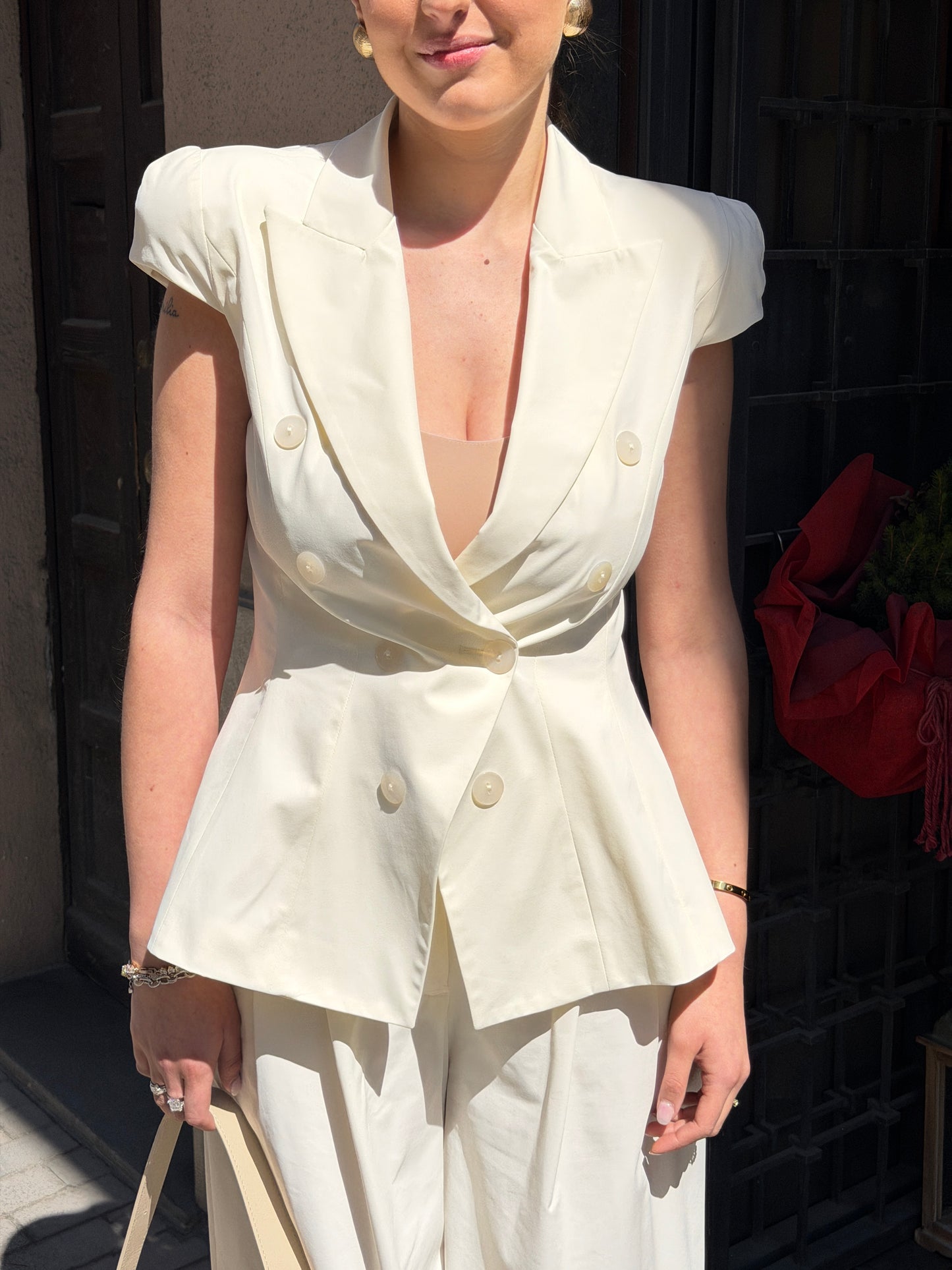 Silence Limited Tech Blazer Off White