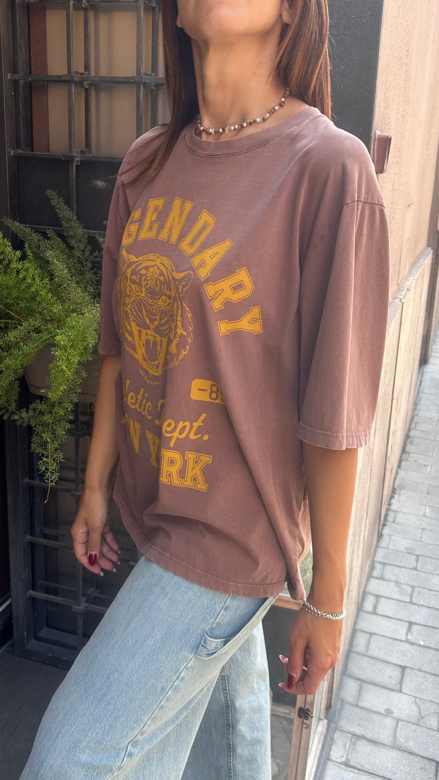 Tensione in T-shirt stampa TIGER