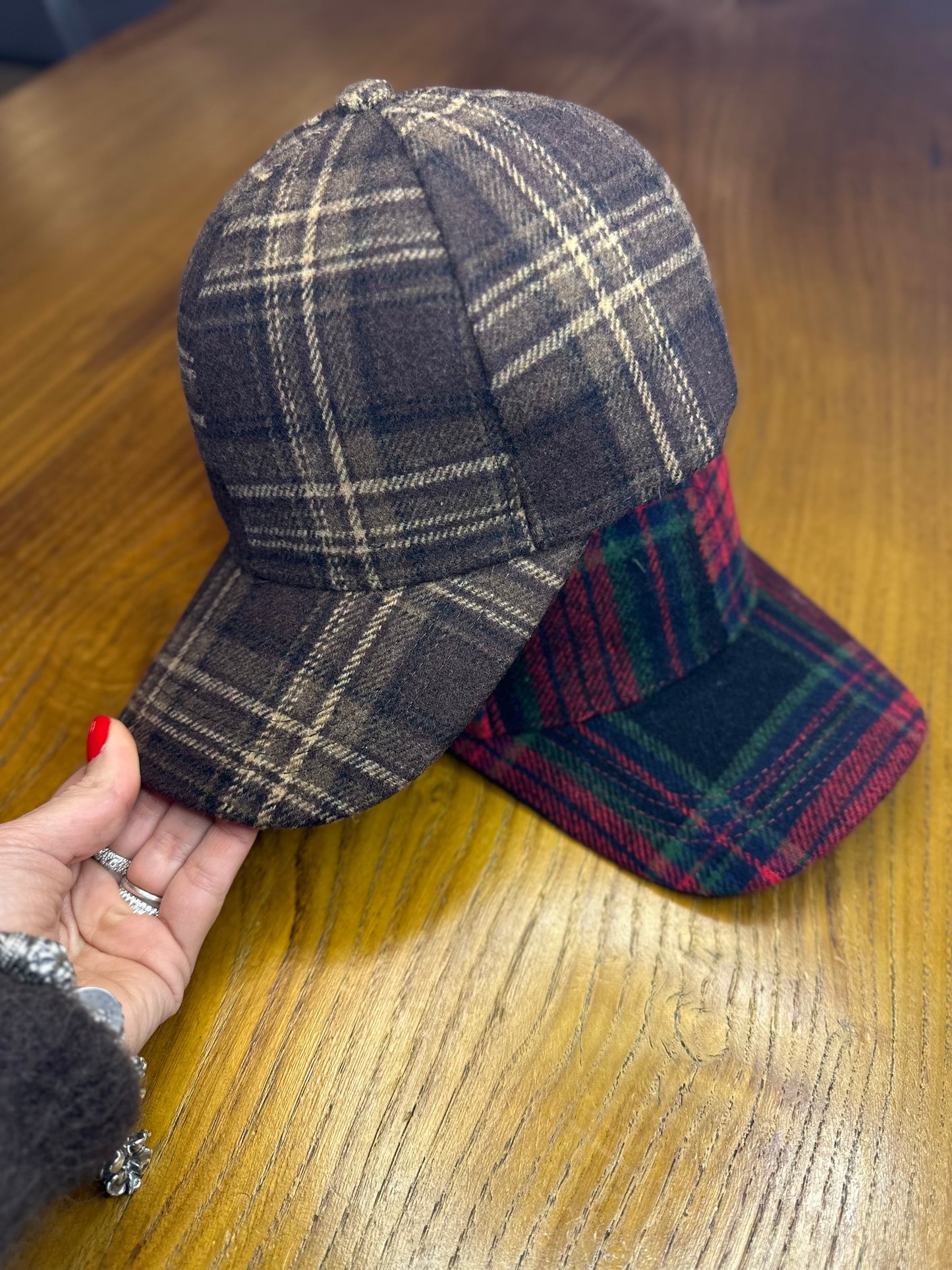 Cappellino baseball tartan