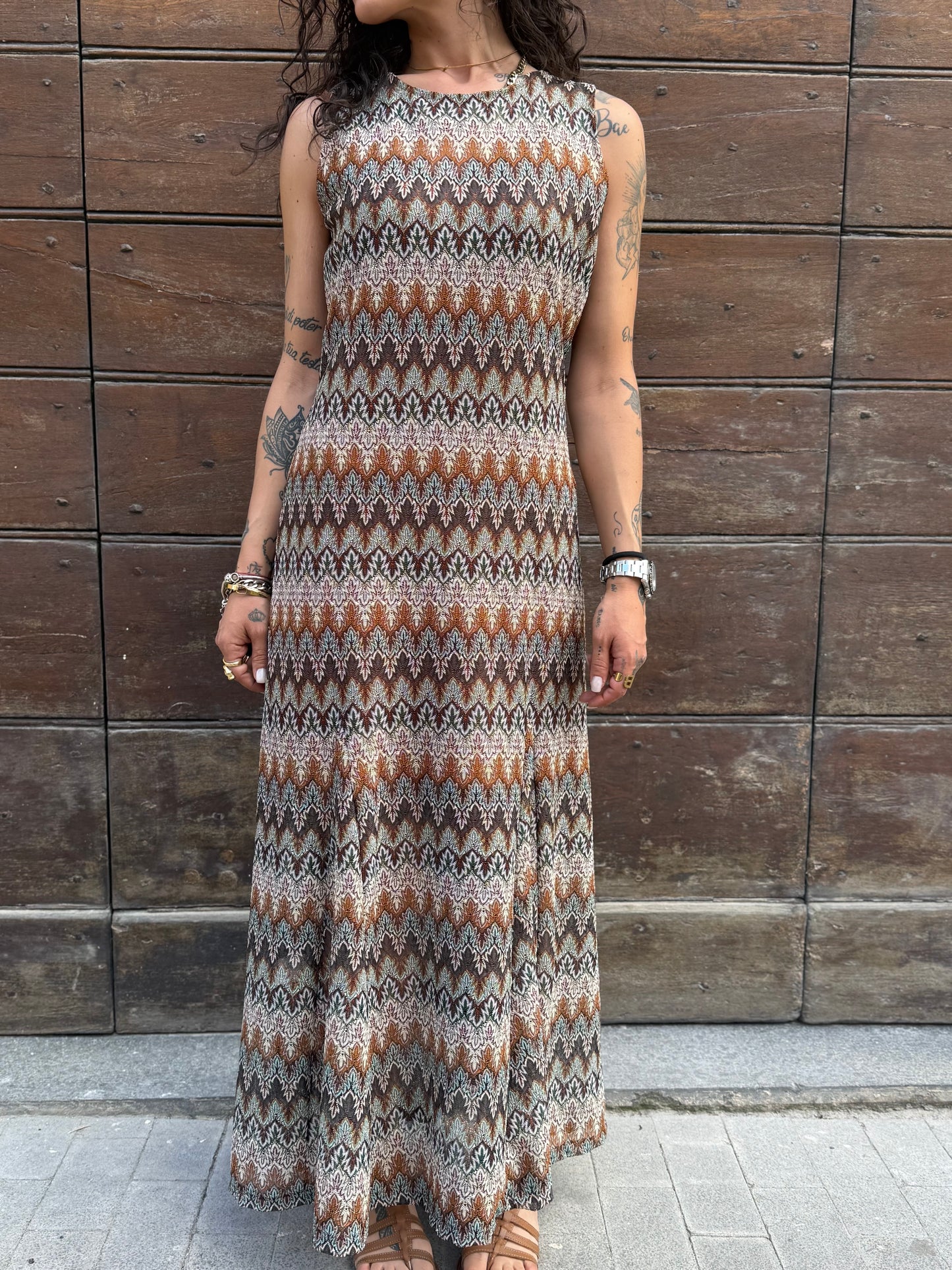 Tensione in Abito in fantasia lurex