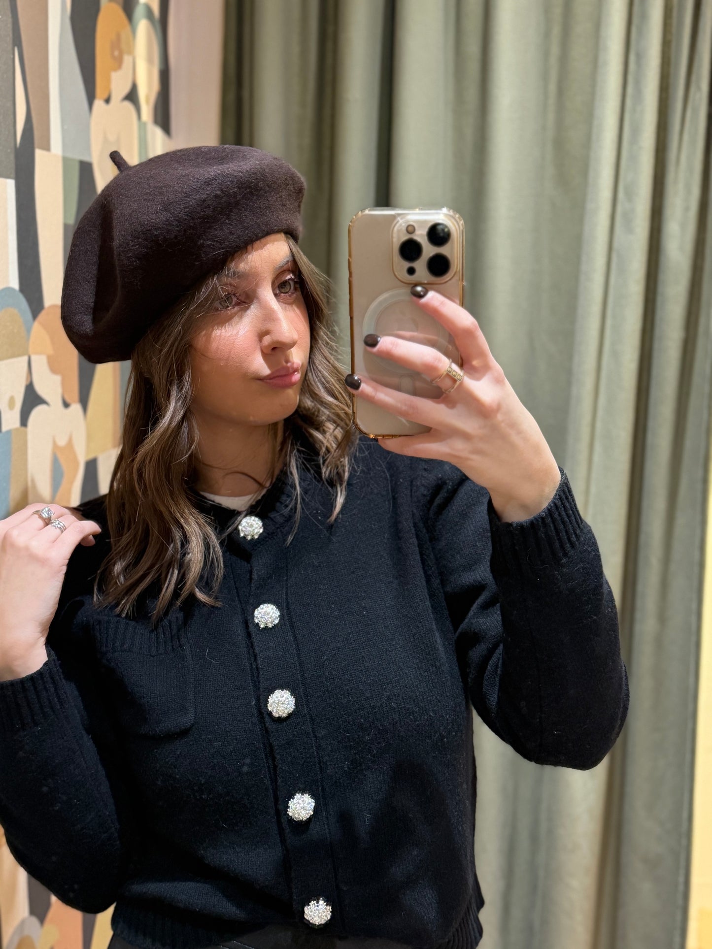 Basco in lana e viscosa (disponibile in più colori)