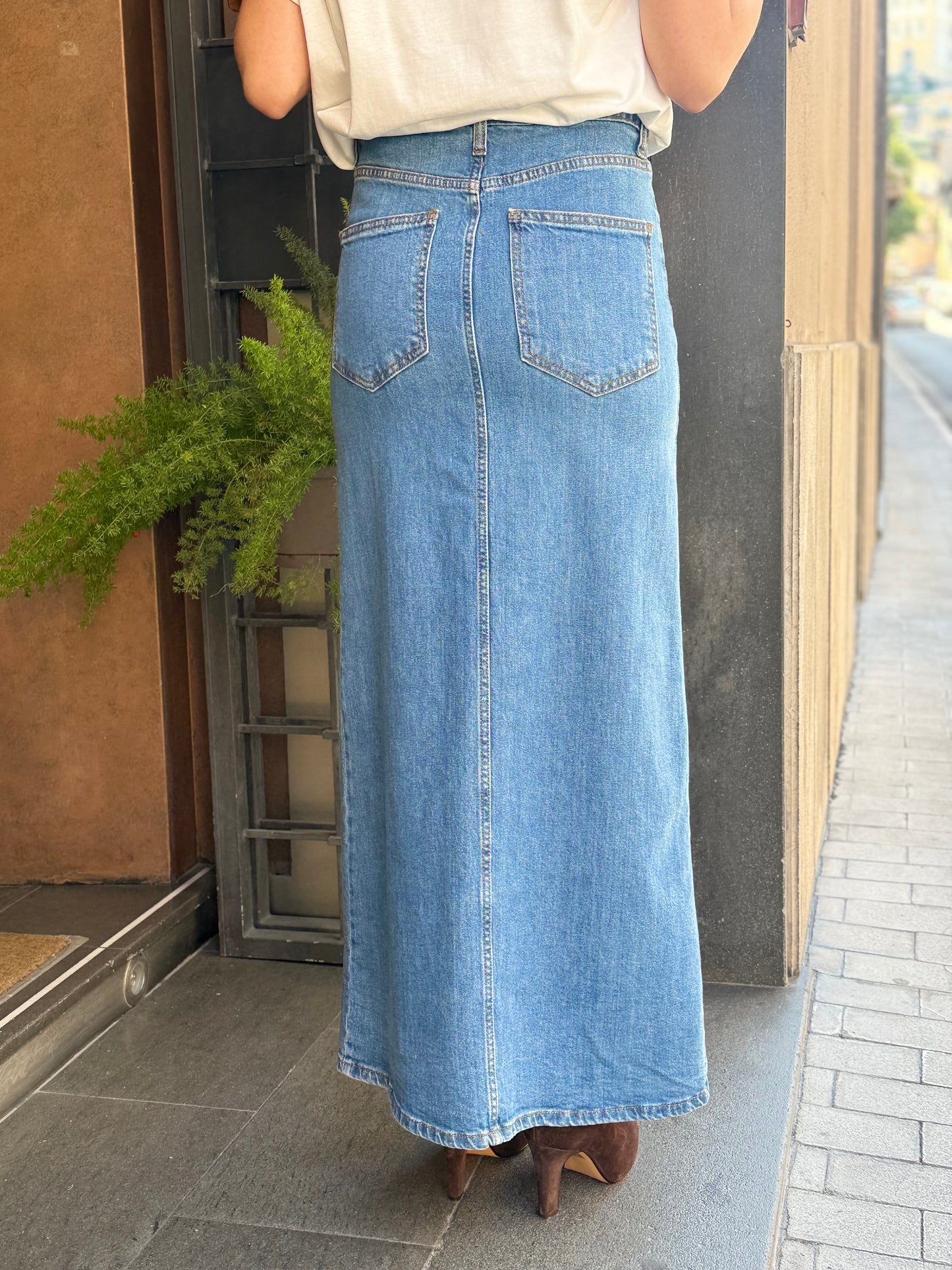 Gonna lunga in DENIM