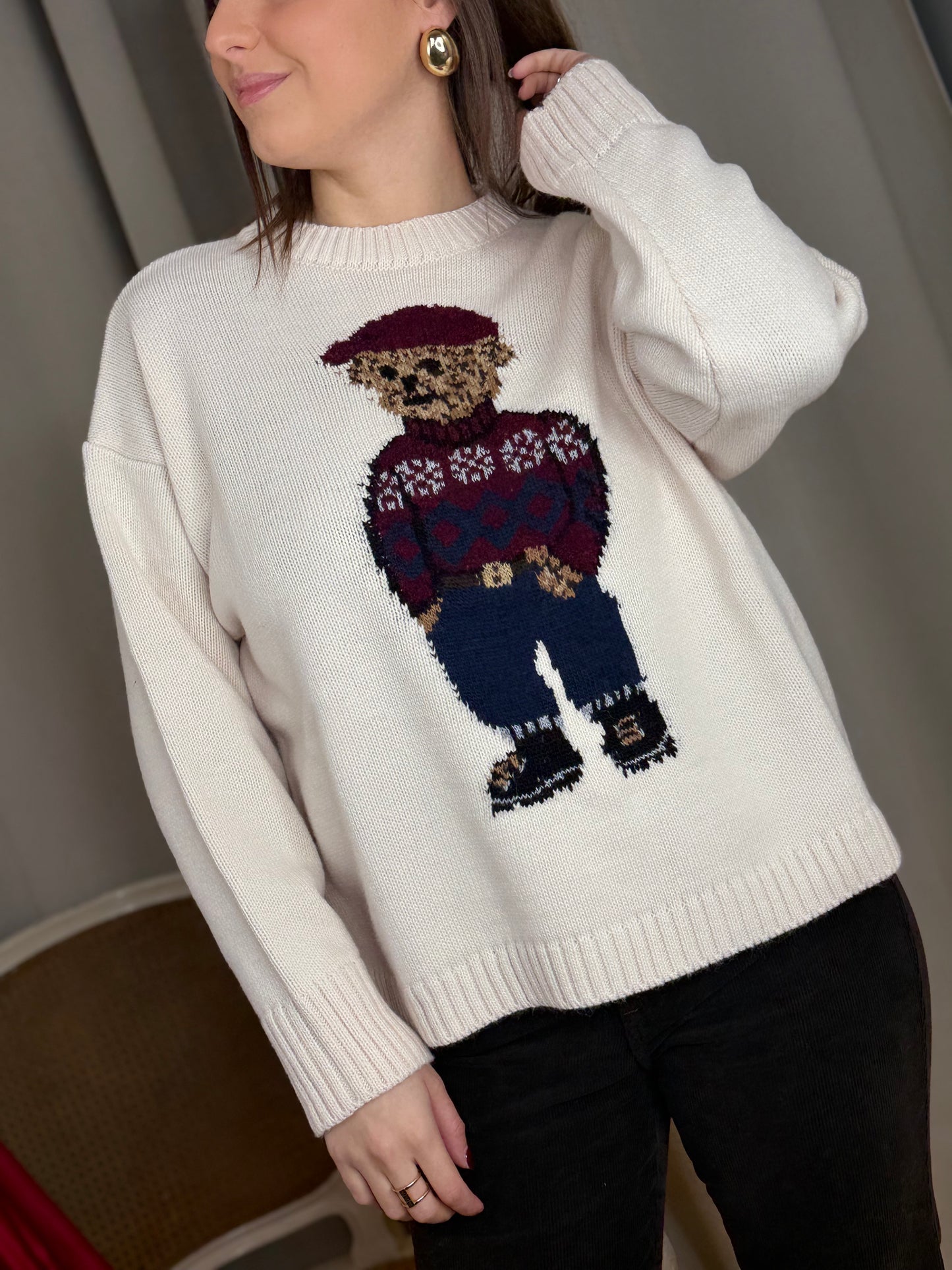 Tensione in Maglia TEDDY PANNA