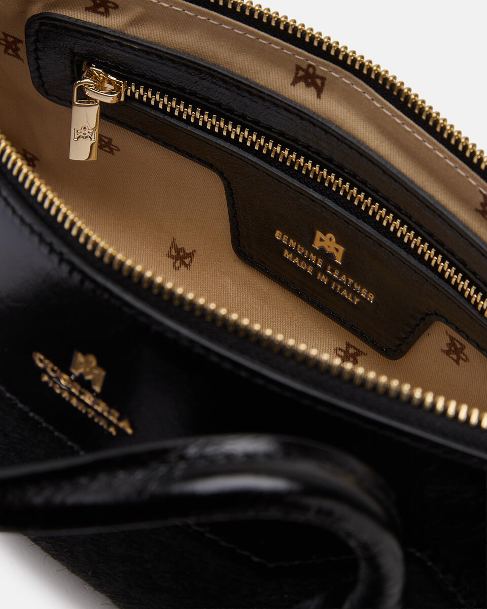 Cuoieria Fiorentina TOTE bag mini cavallino NERO