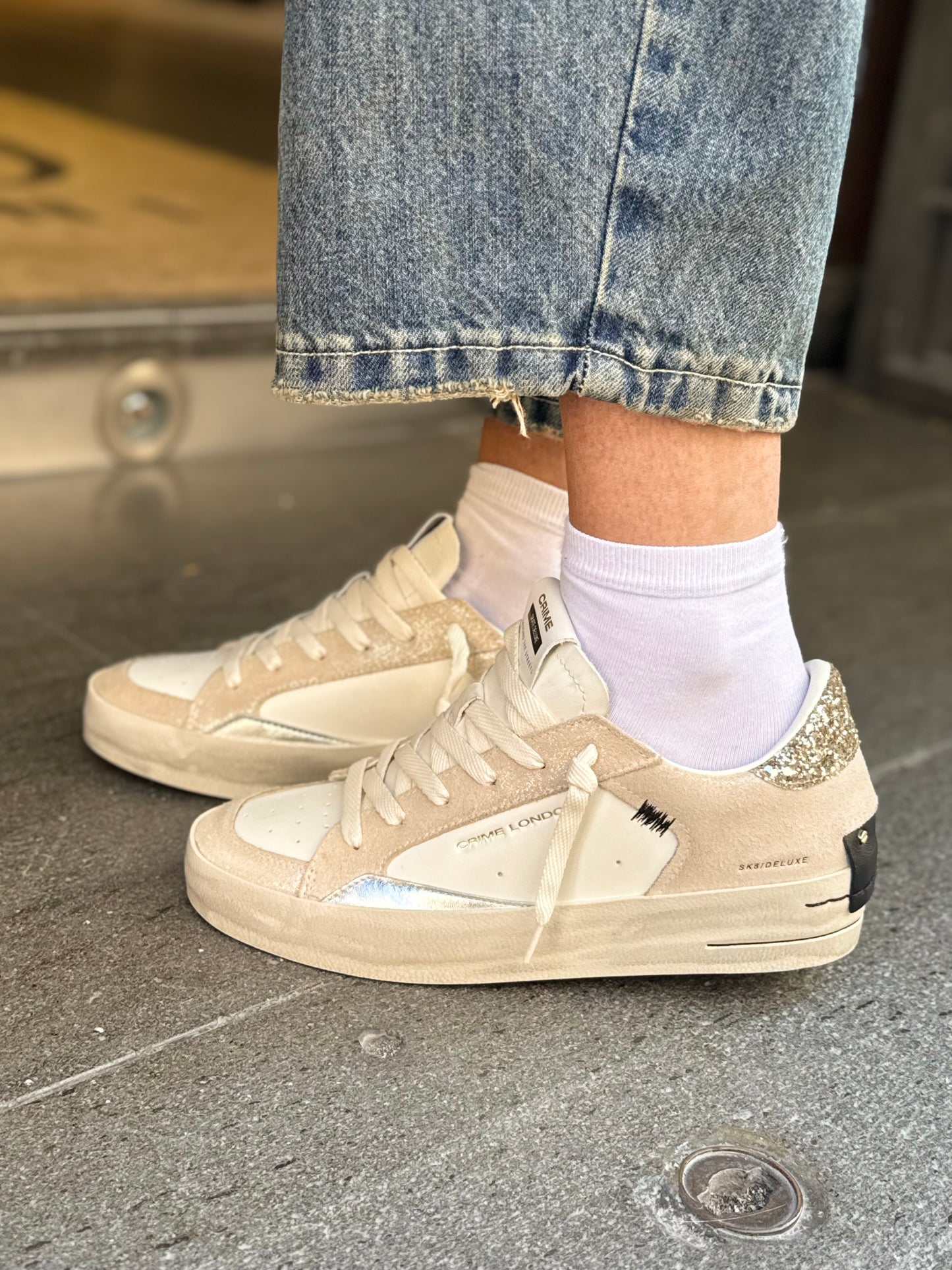 Crime London WEDGE CHAMPAGNE DUST