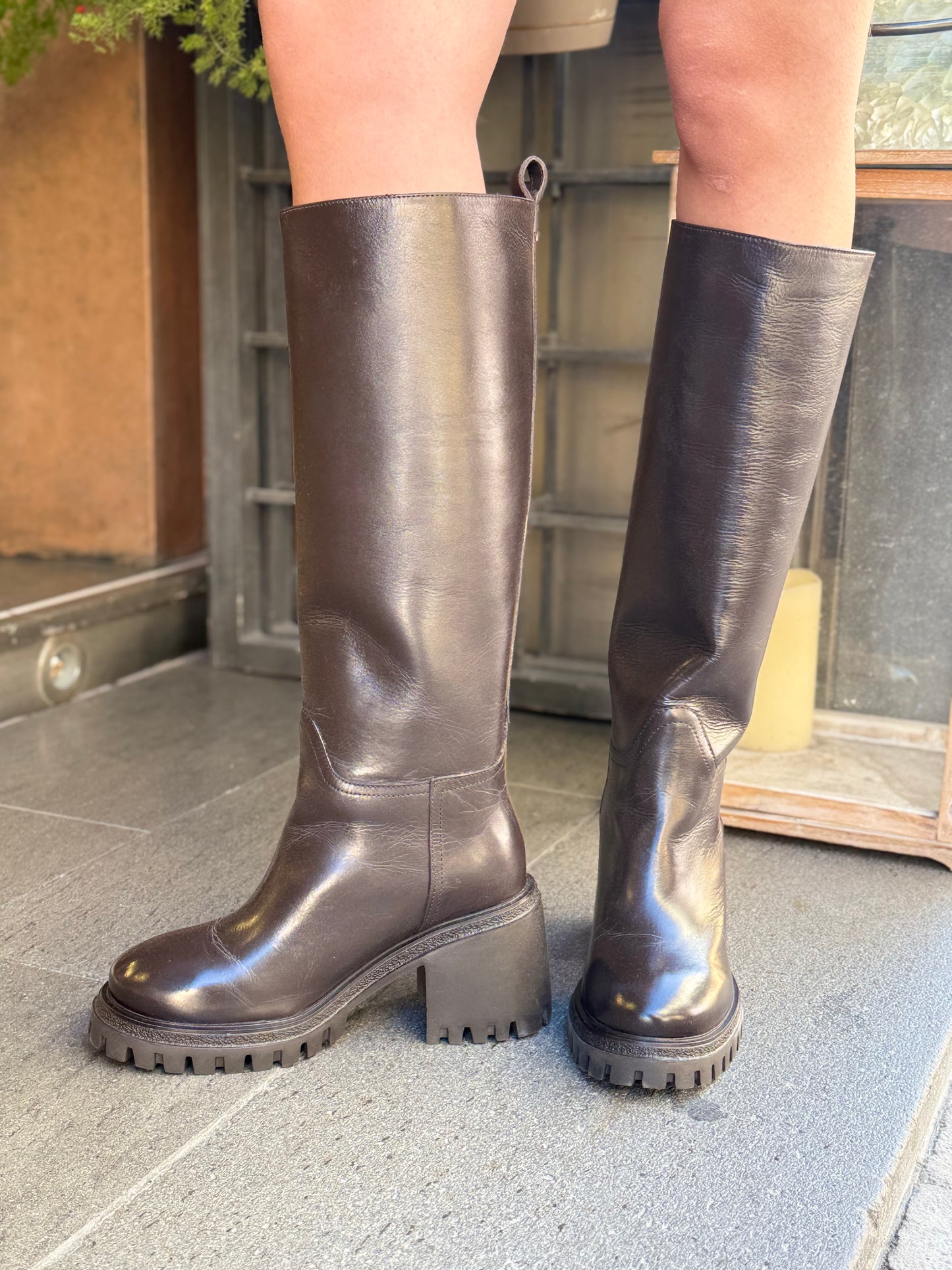 Gio+ STIVALE COMBI BROWN