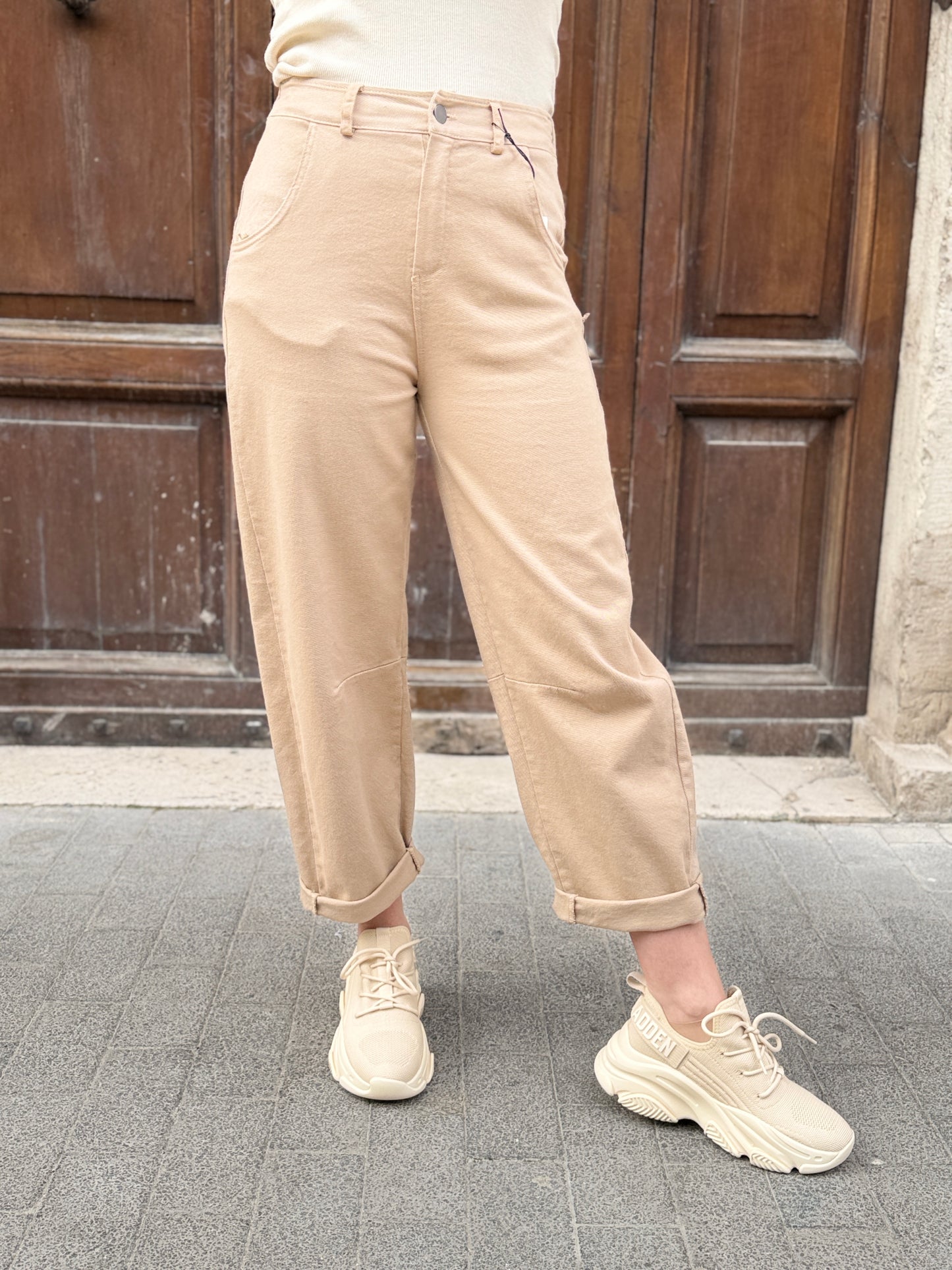 Tensione in Pantalone ovetto SABBIA RUGBY TAN