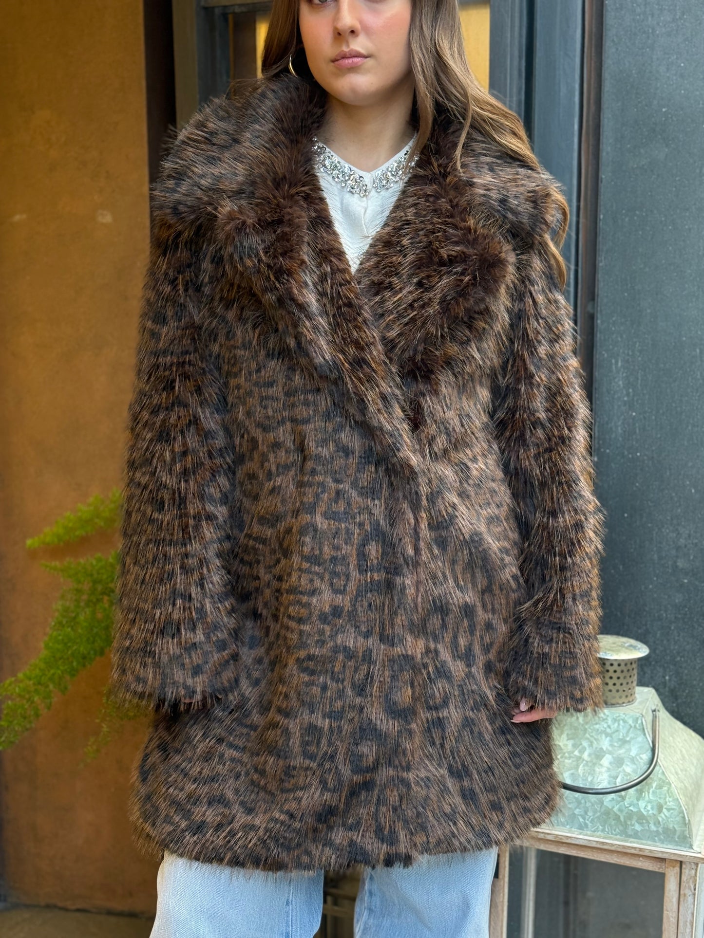 Ecopelliccia lungo maculato