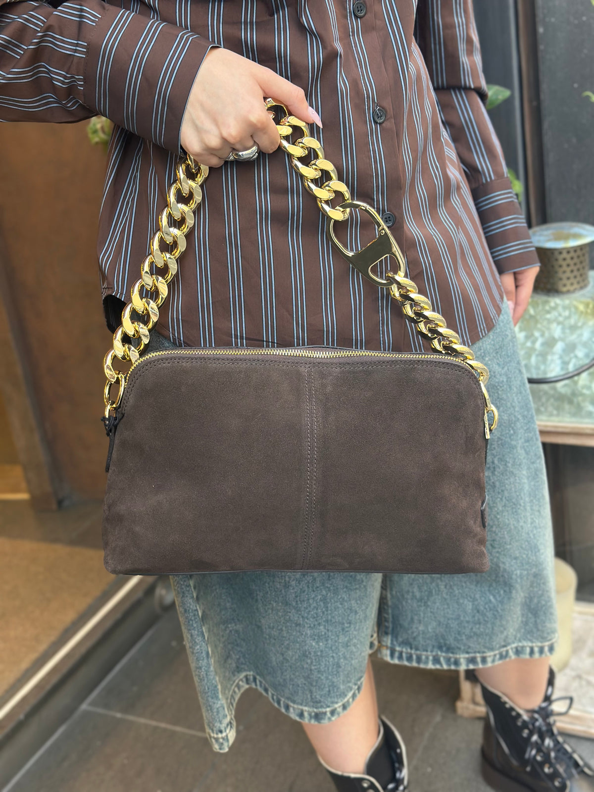 My Best Bag MICHELLE SUEDE BROWN