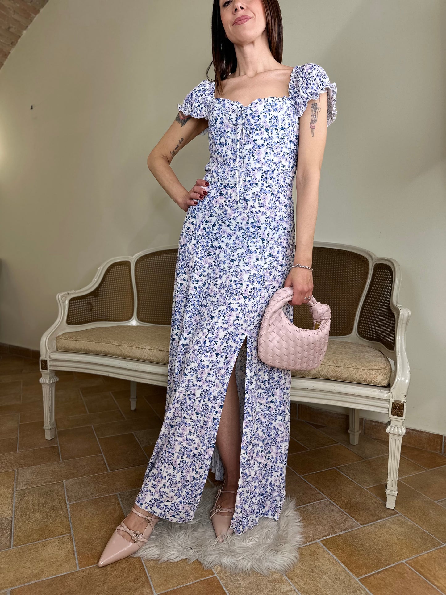 Tensione in abito FLOWERS LILLA