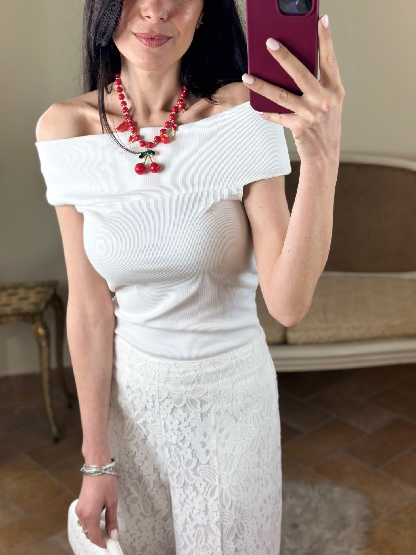 Collana con perle CHERRIES