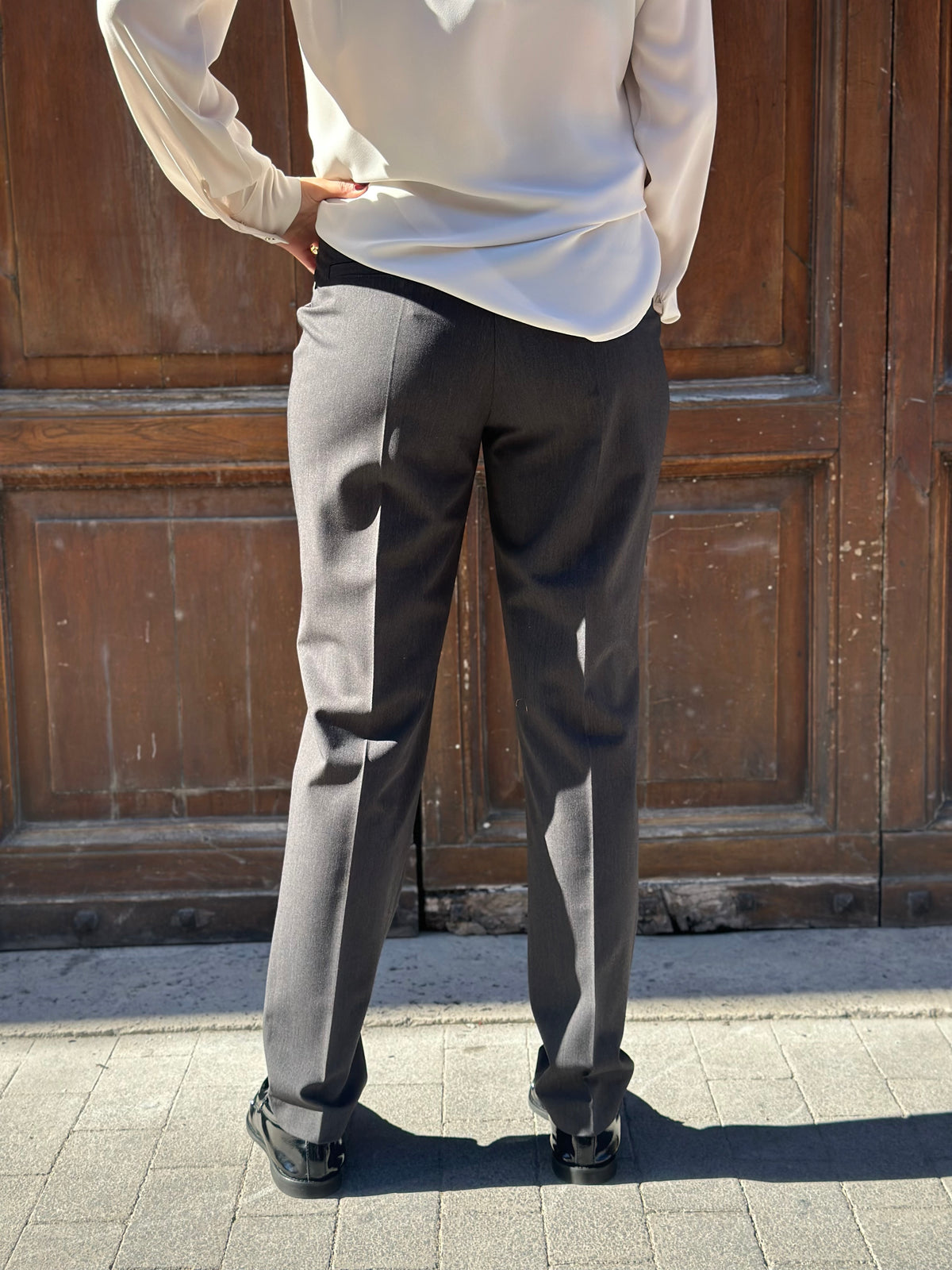 Silence Limited OFFICE SLIM PANTS GREY