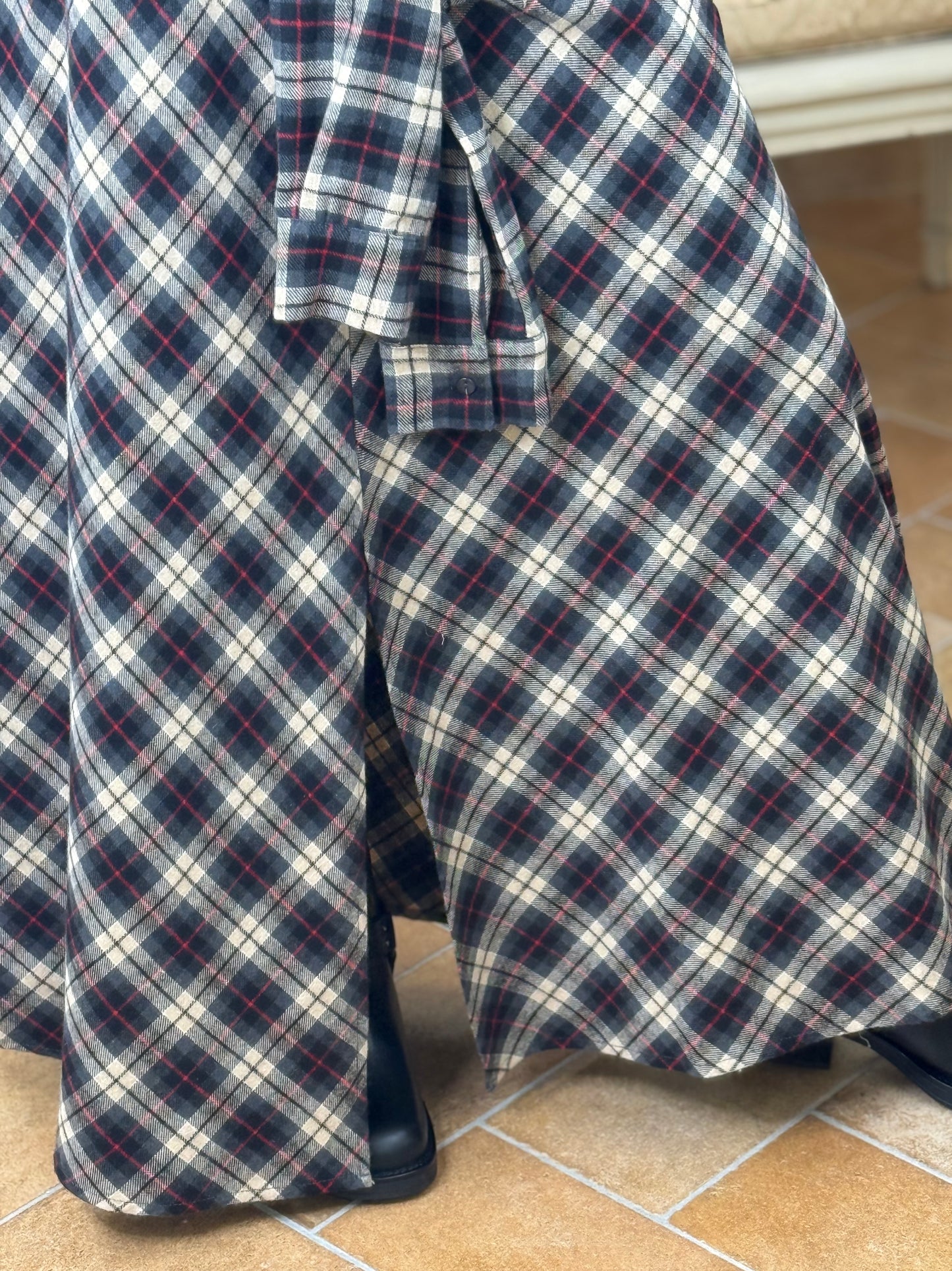 Tensione In Gonna tartan GRIGIO/ROSSO