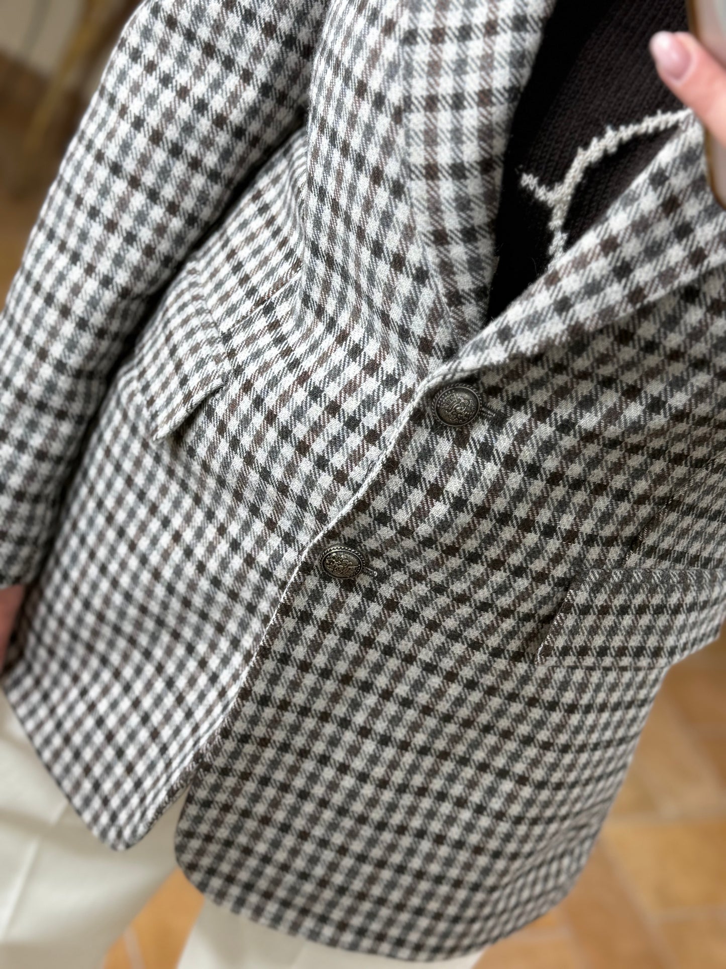 Tensione in Giacca quadro con spille