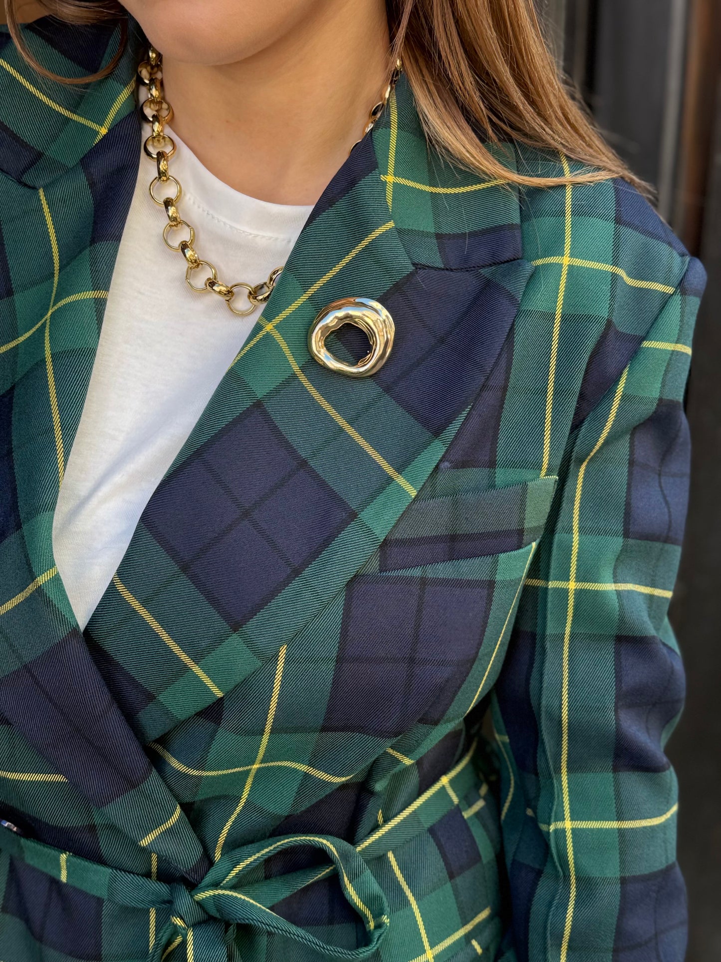 Tensione In Giacca check VERDE