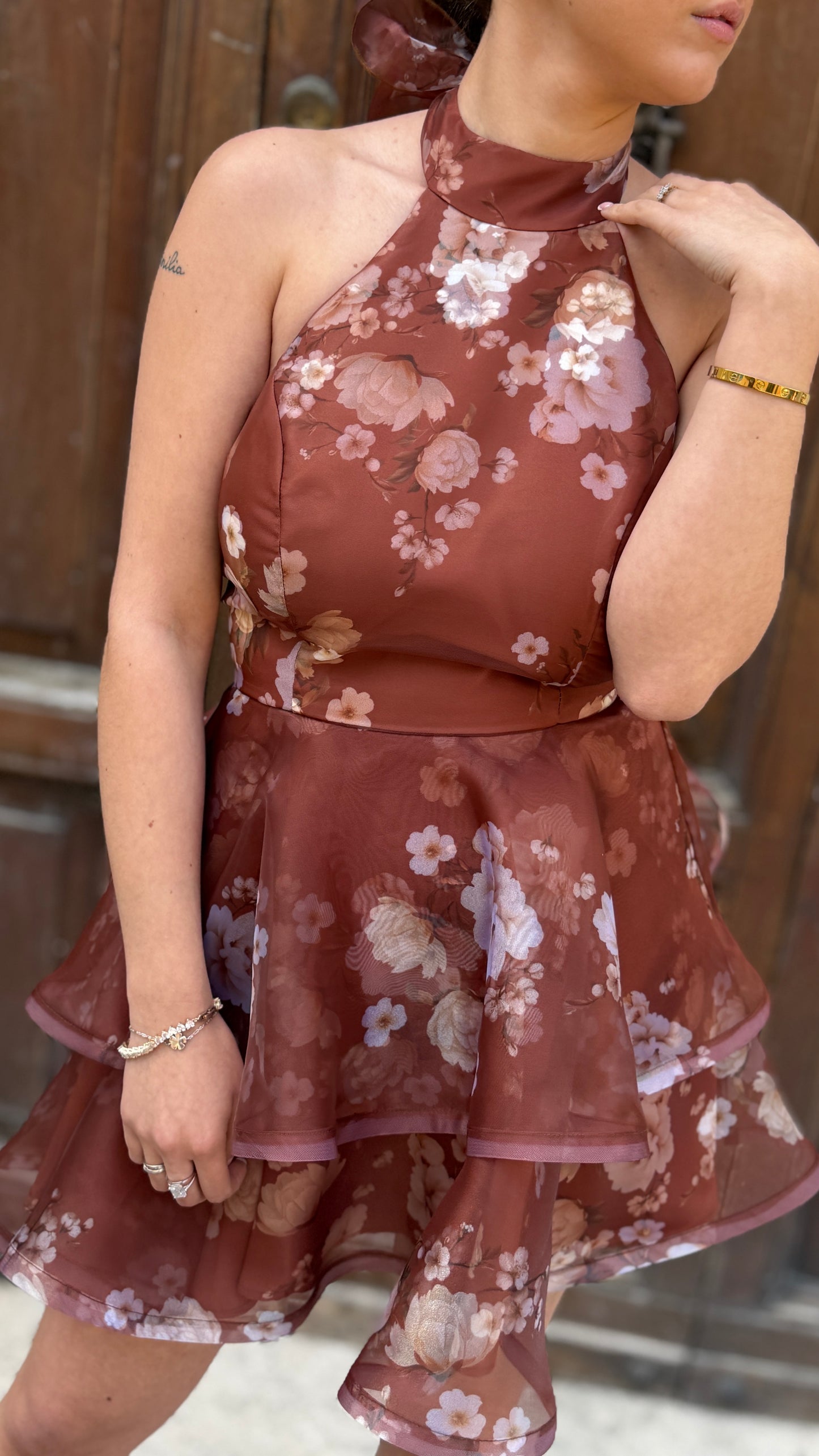 Silence limited Ruffle_Mini_dress