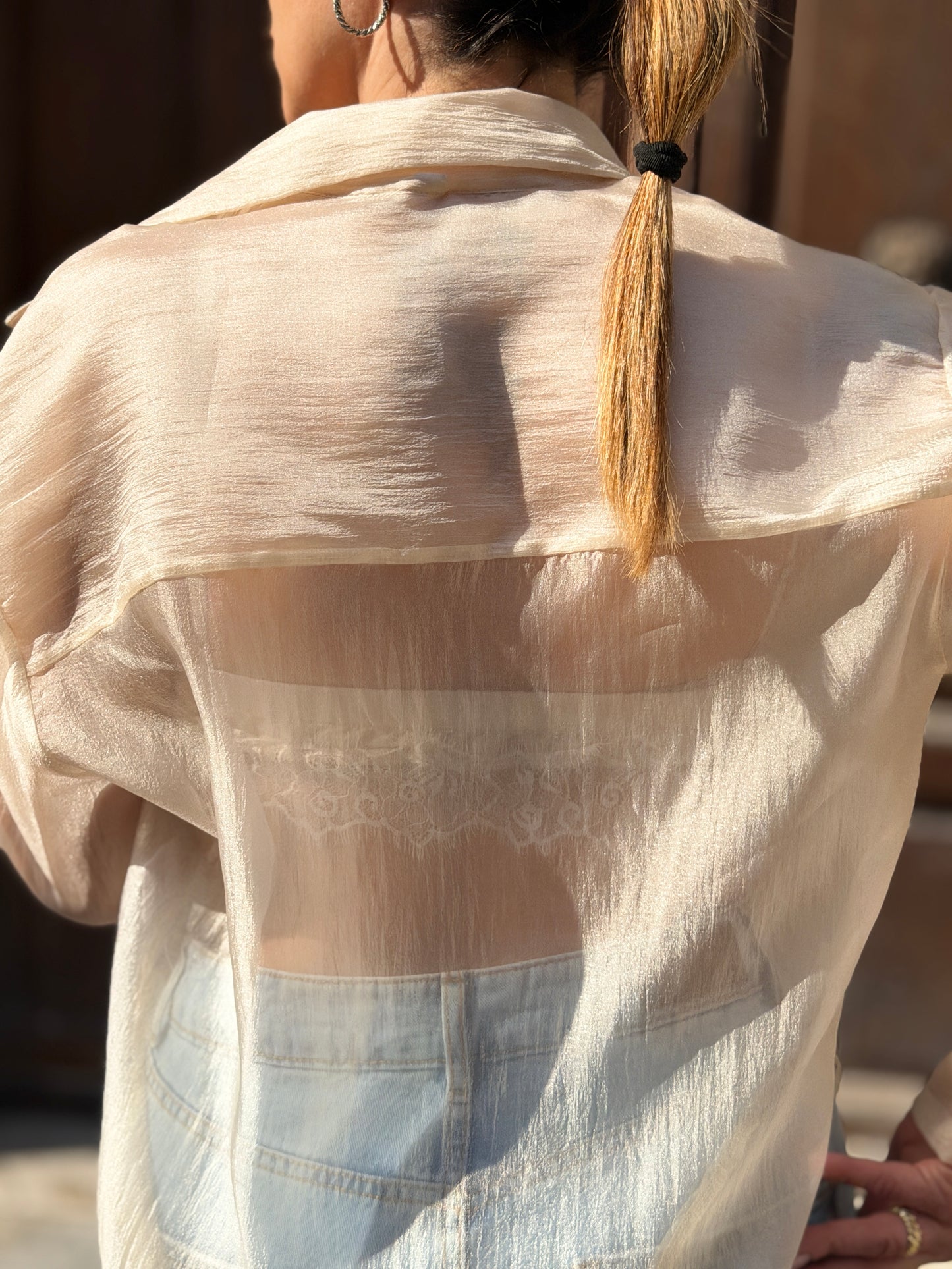 Tensione in Camicia + Top pizzo BURRO