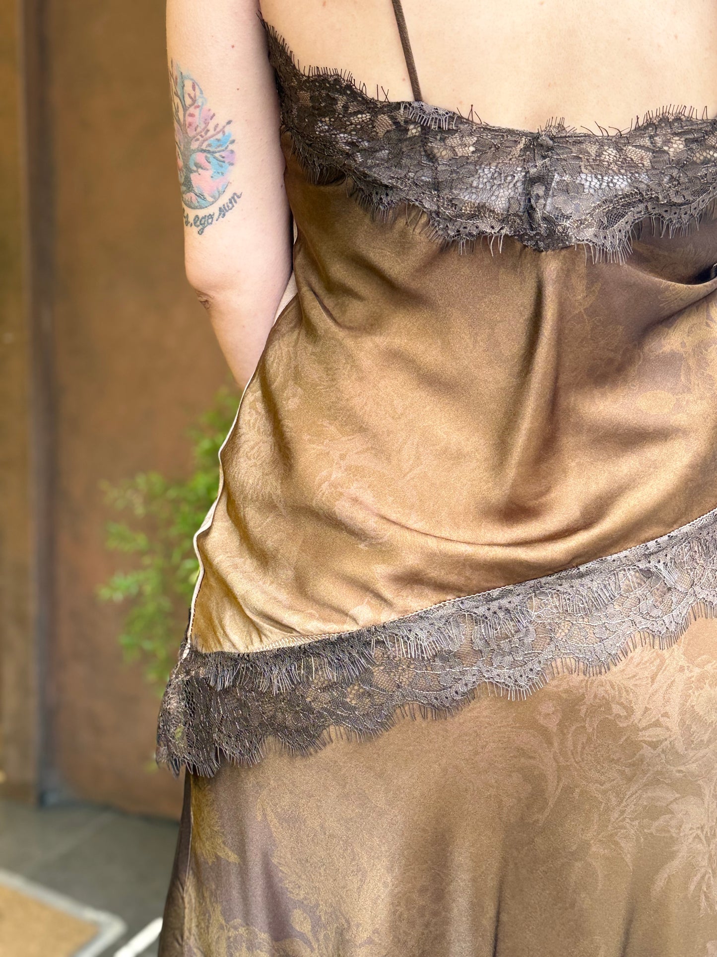 Top lingerie con stampa floreale e pizzo MORO