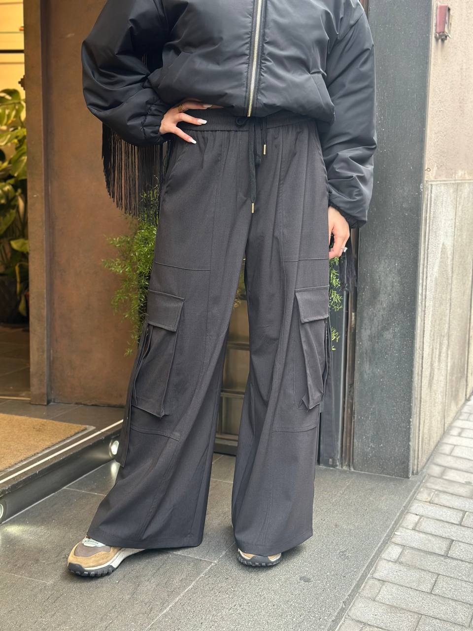 Tensione In Pantalone cargo ANTRACITE