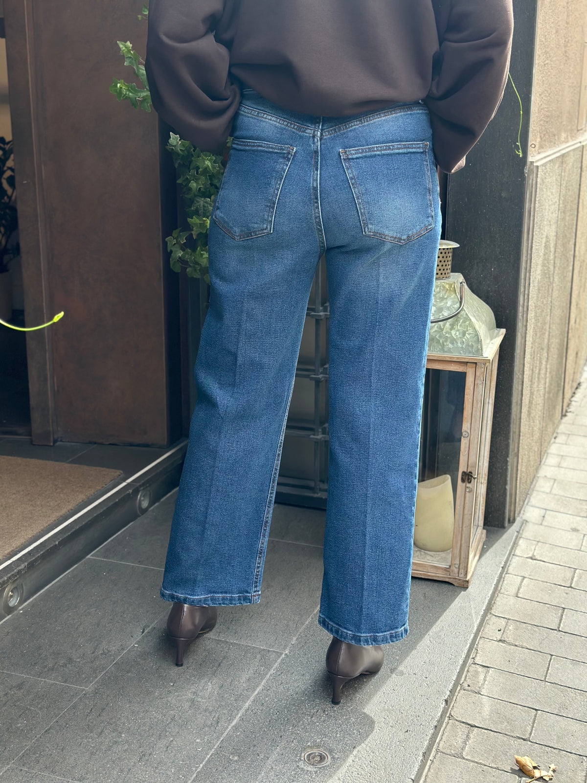 Tensione in Denim gamba dritta