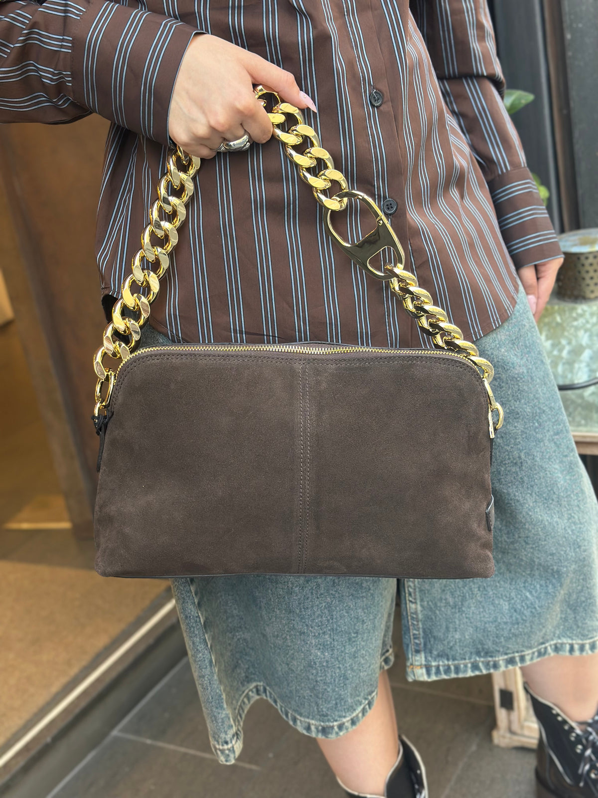 My Best Bag MICHELLE SUEDE BROWN
